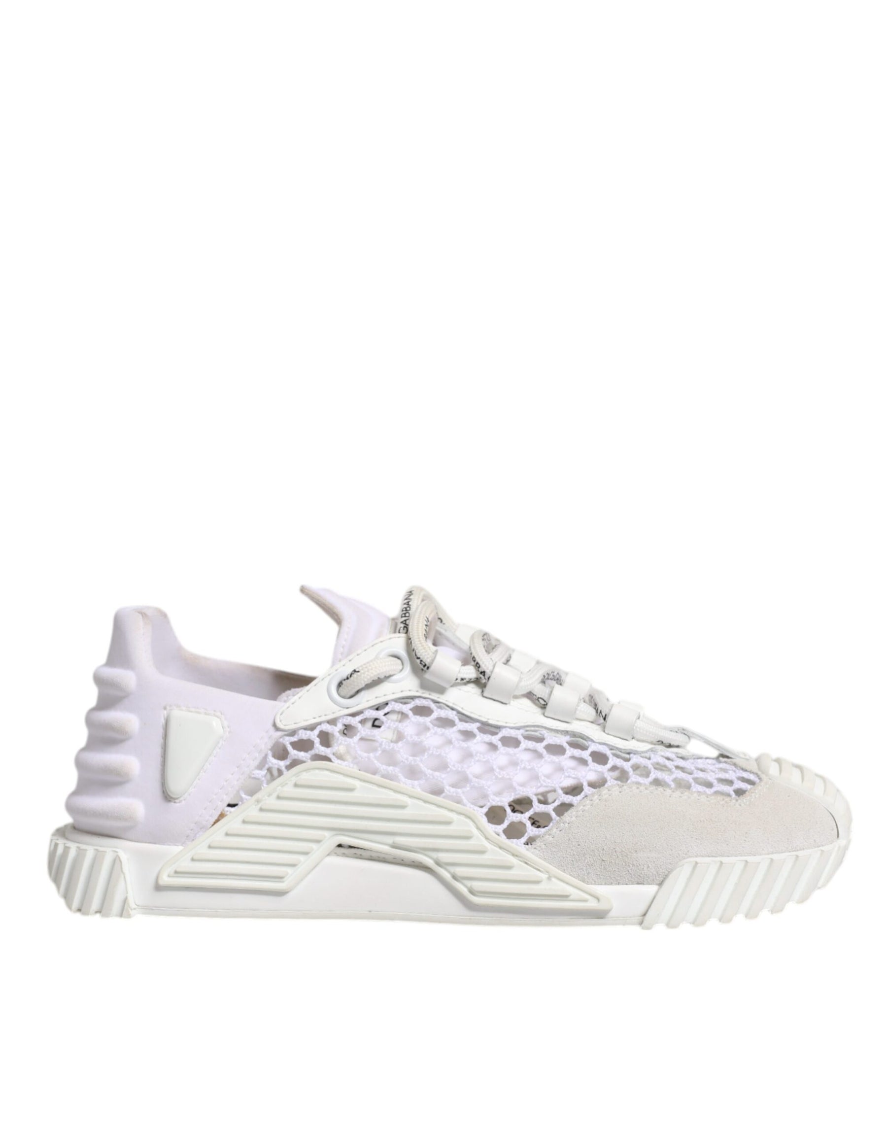 Dolce & Gabbana White Mesh NS1 Low Top Sports Sneaker Shoes | Regal Royce
