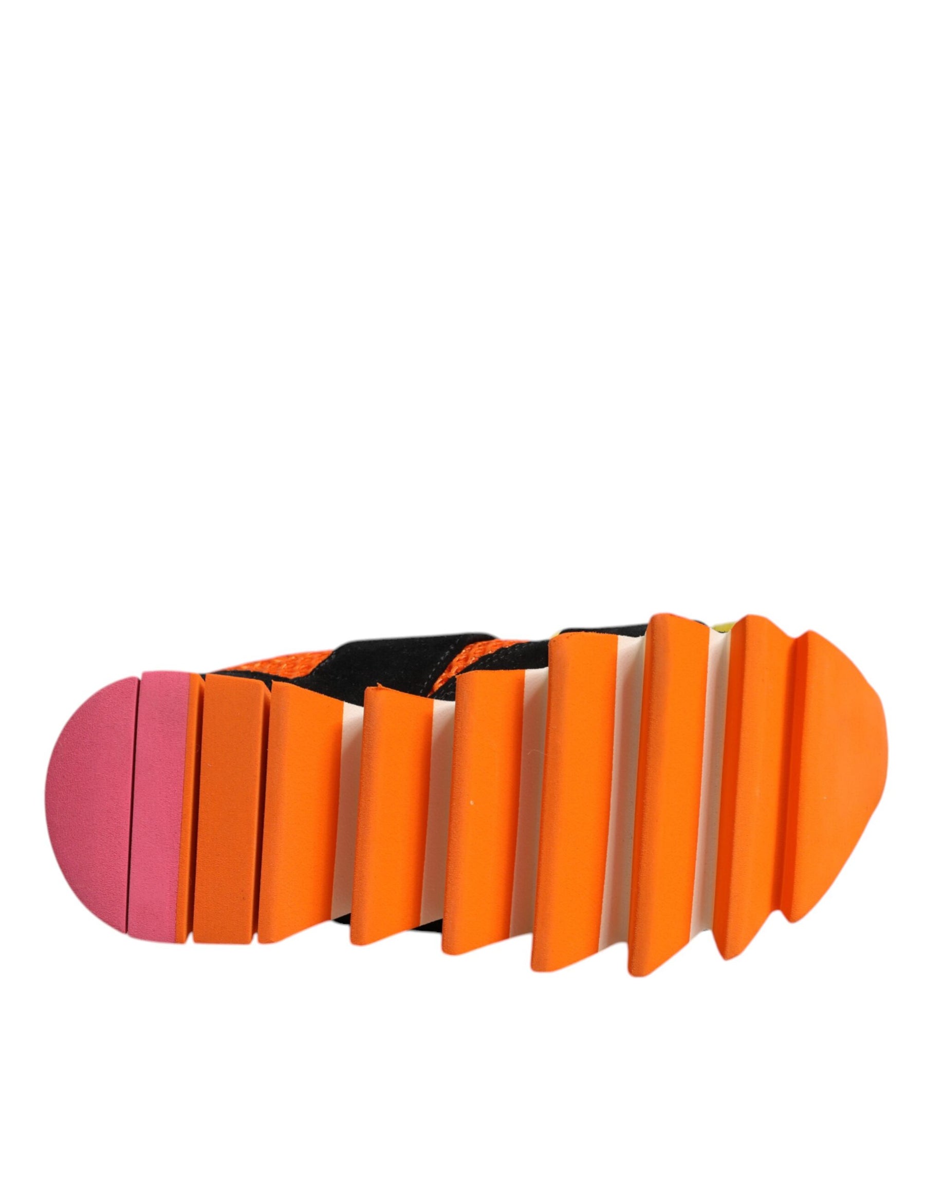 Dolce & Gabbana Multicolor Fur Embellished Sneakers Shoes | Regal Royce