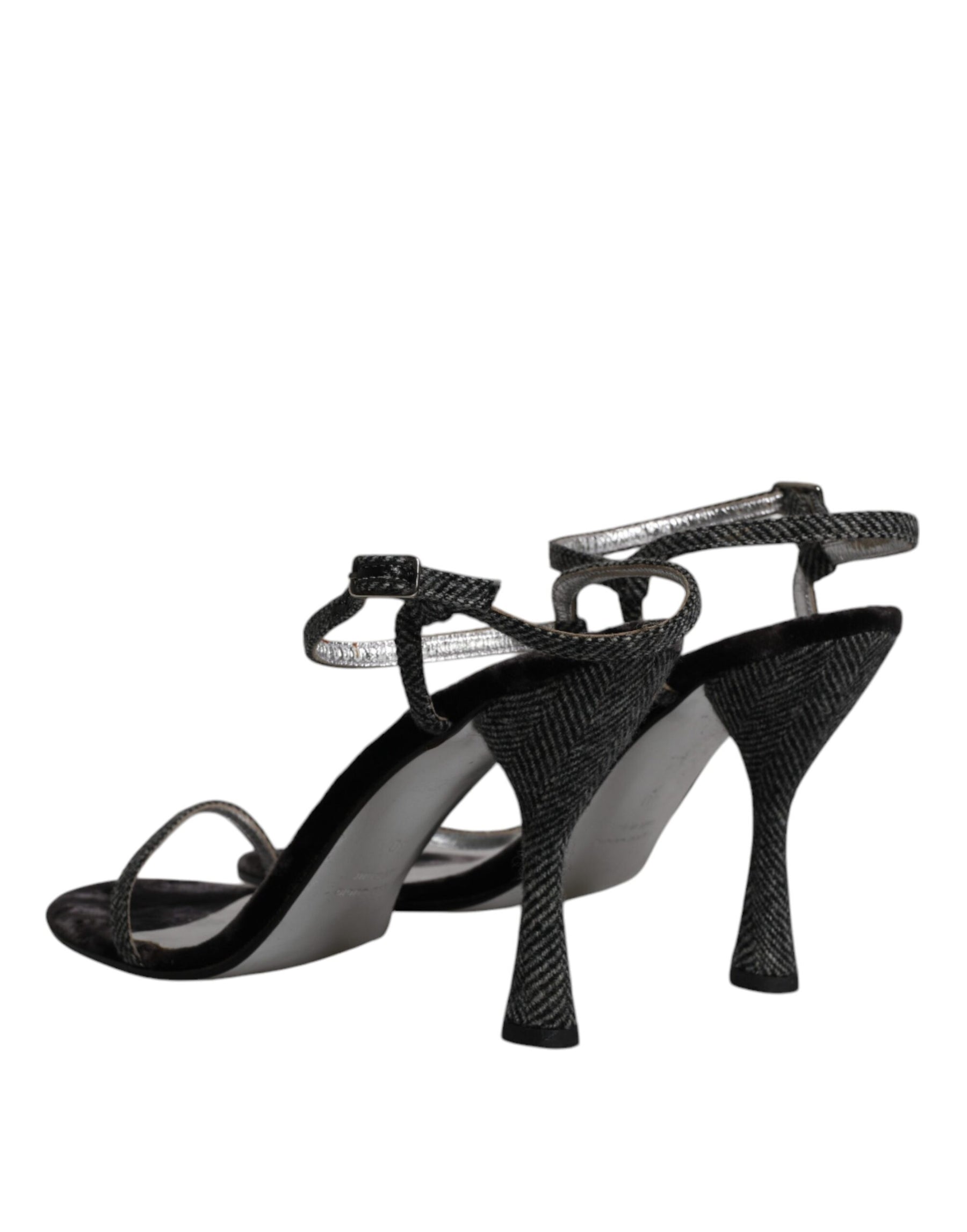 Dolce & Gabbana Black Ankle Strap High Heels Sandals Shoes | Regal Royce