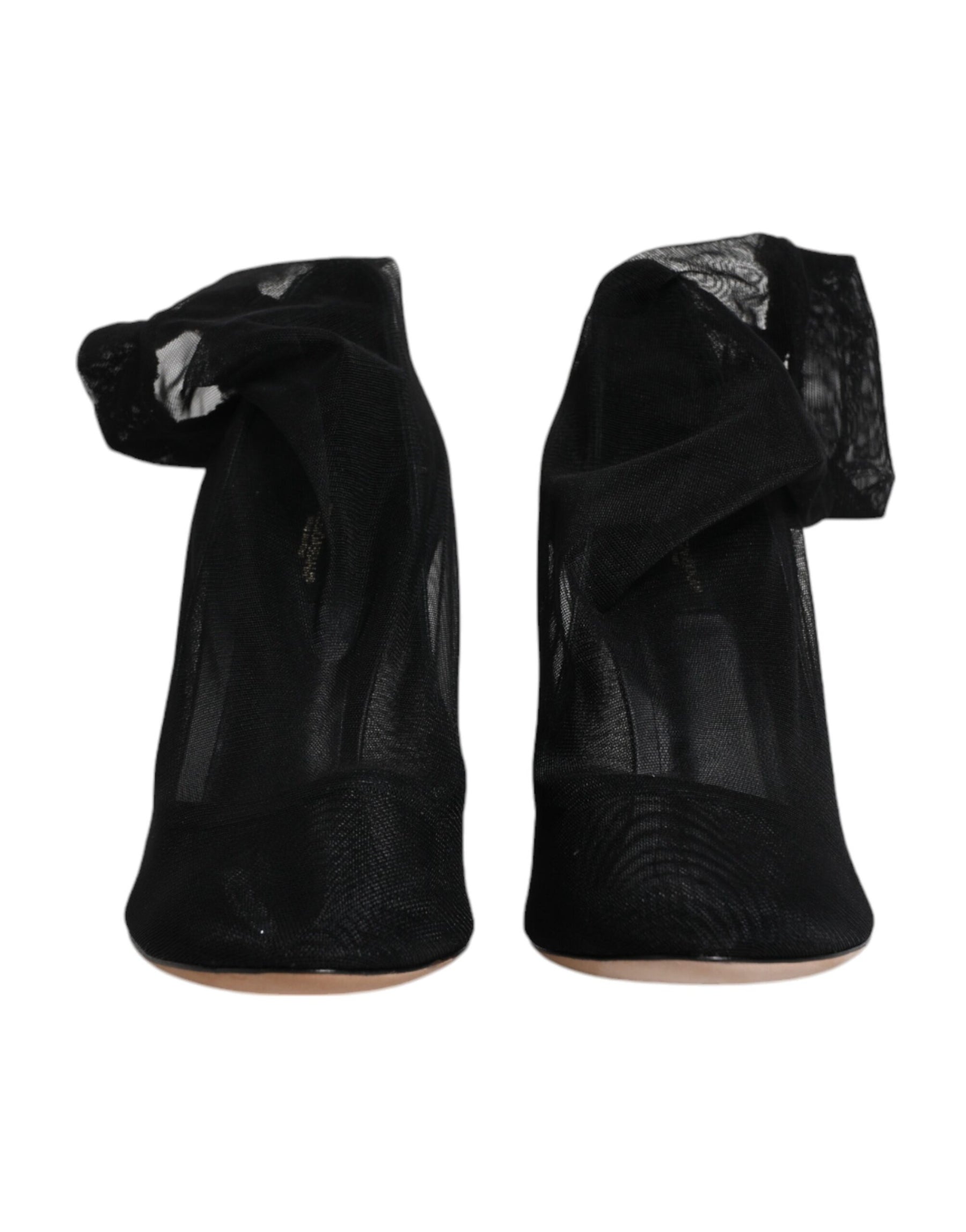 Dolce & Gabbana Black Nylon Mesh Sock Style Boots Shoes | Regal Royce