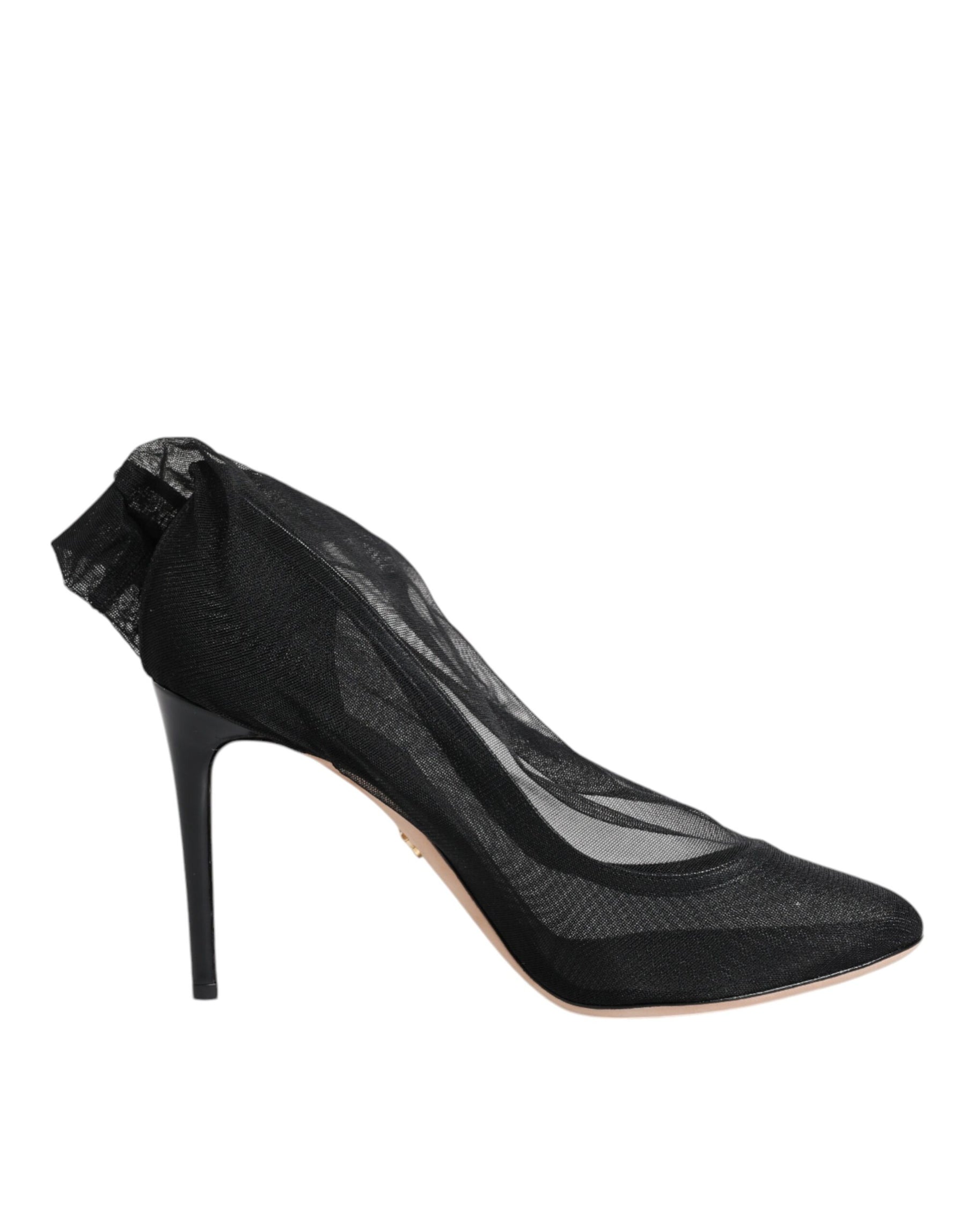 Dolce & Gabbana Black Nylon Mesh Sock Style Boots Shoes | Regal Royce