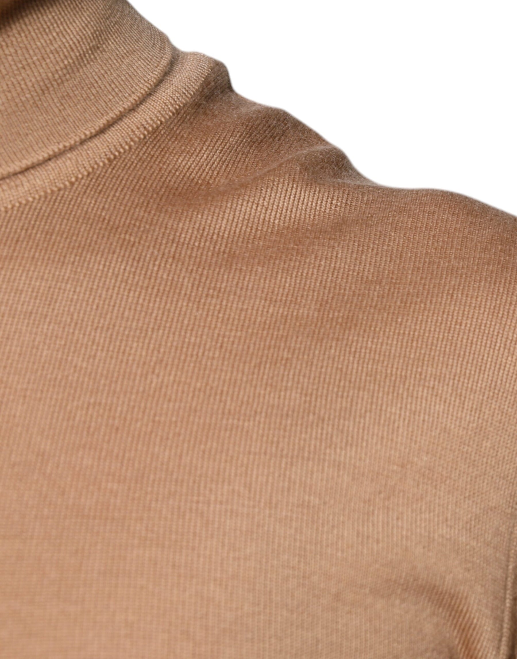 Dolce & Gabbana Brown Turtleneck Long Sleeve Pullover Sweater | Regal Royce