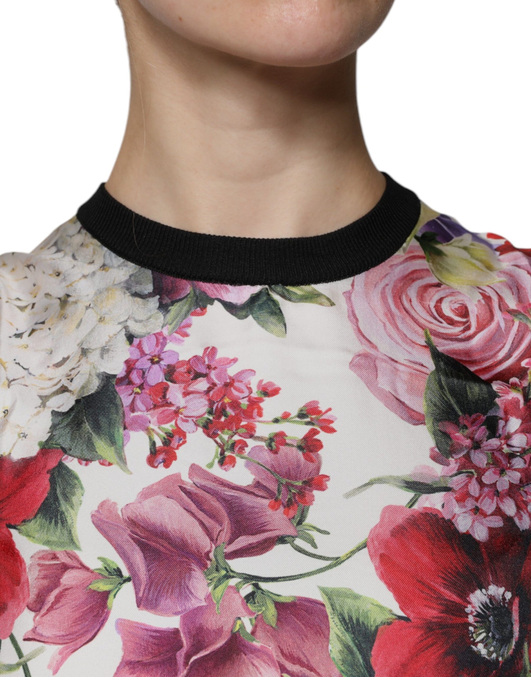 Dolce & Gabbana Multicolor Floral Silk Sleeveless Tank Blouse Top | Regal Royce