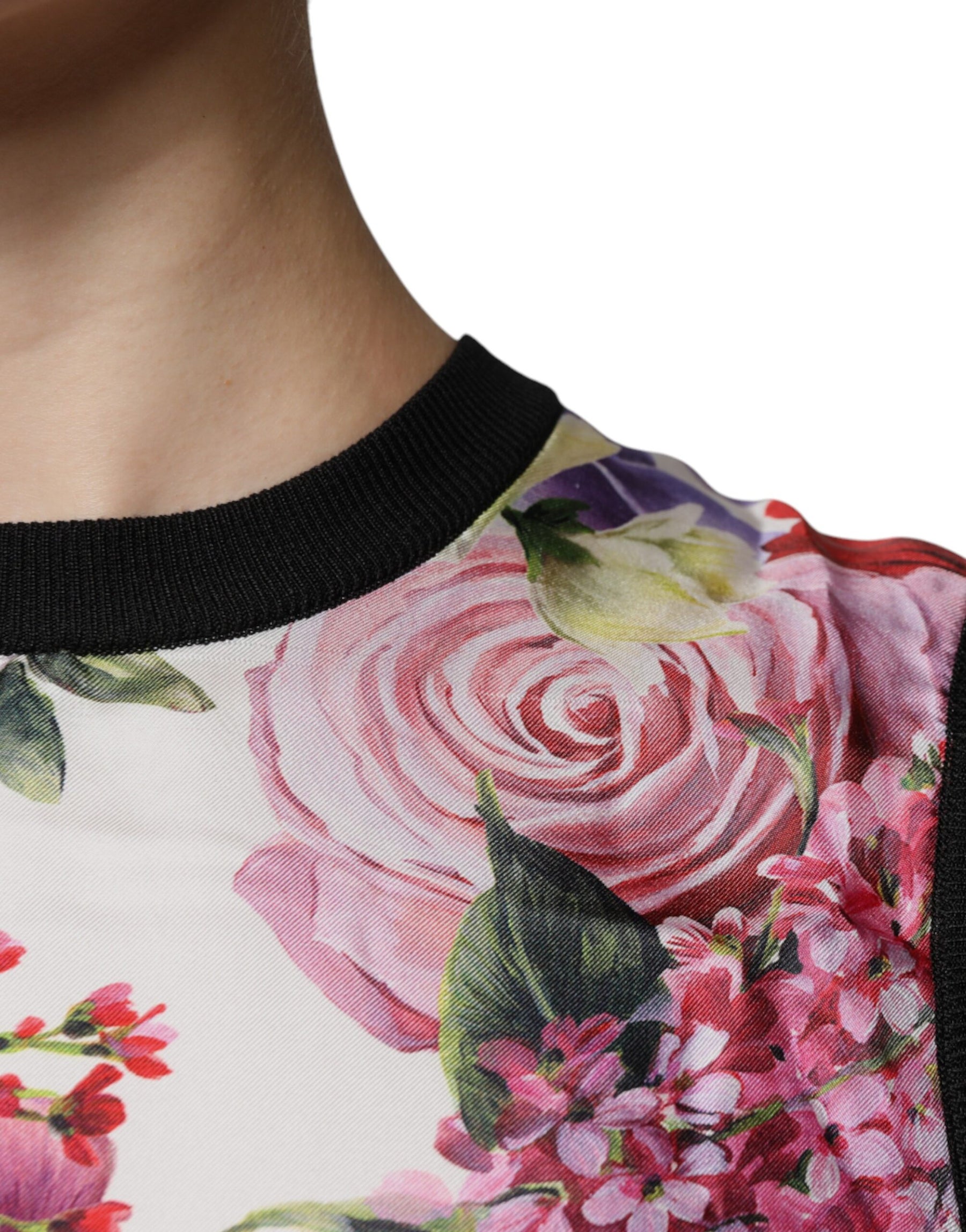 Dolce & Gabbana Multicolor Floral Silk Sleeveless Tank Blouse Top | Regal Royce