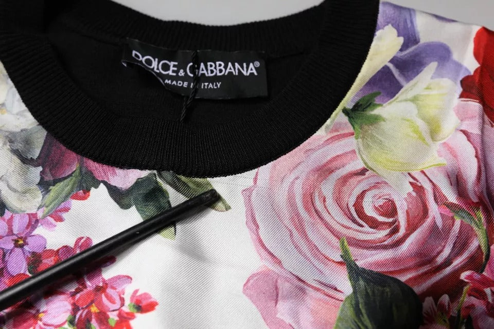 Dolce & Gabbana Multicolor Floral Silk Sleeveless Tank Blouse Top | Regal Royce