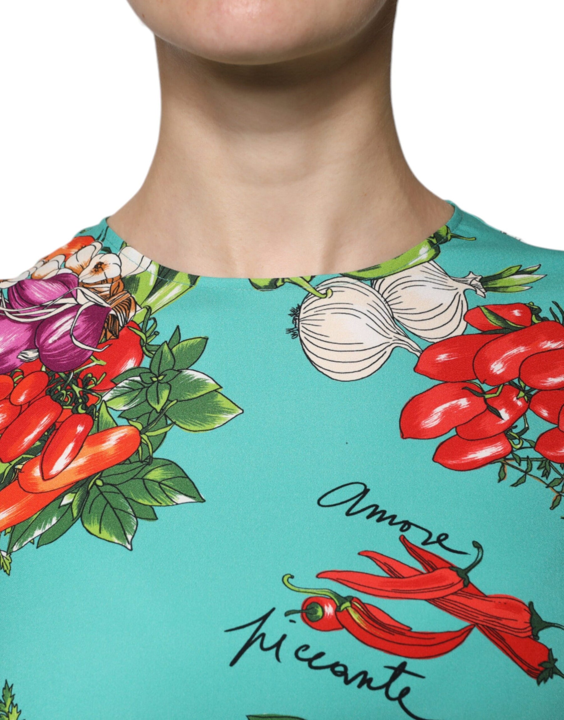 Dolce & Gabbana Multicolor Vegetables Sleeveless Tank Top | Regal Royce