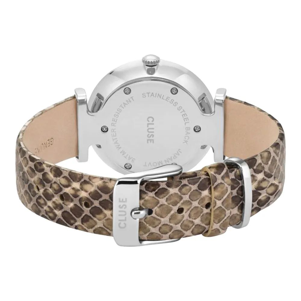 Cluse Beige Leather Dress Watch | Regal Royce