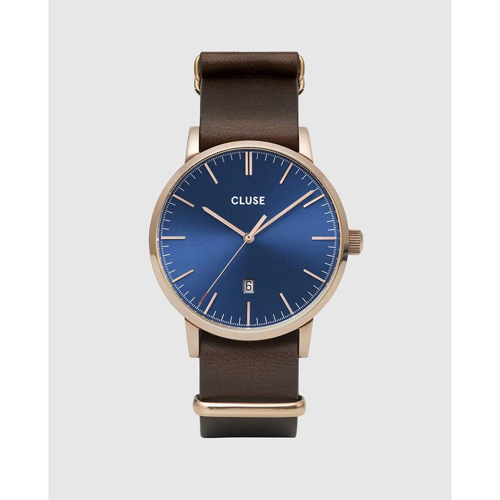 Cluse Brown Leather Dress Watch | Regal Royce