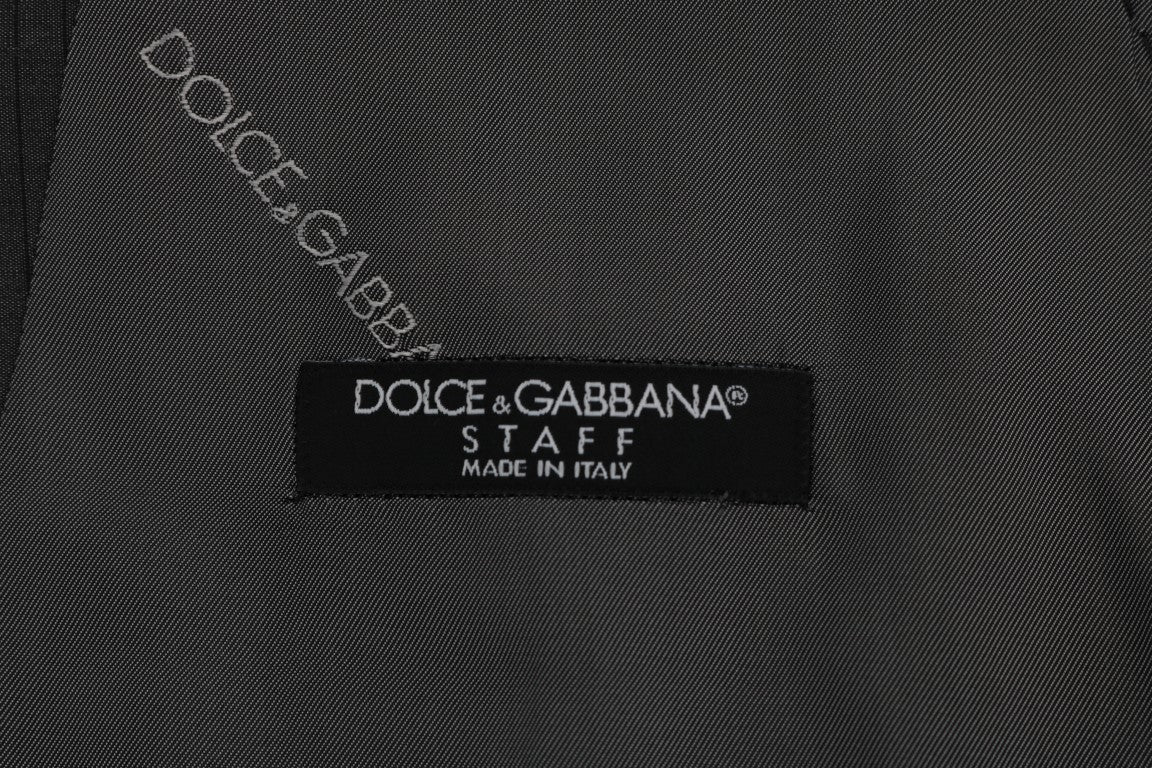 Dolce & Gabbana Gray STAFF Cotton Rayon Vest | Regal Royce