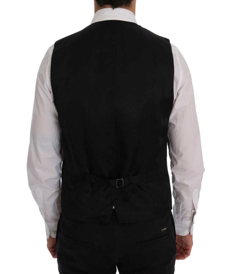 Dolce & Gabbana Blue Wool Stretch Vest | Regal Royce