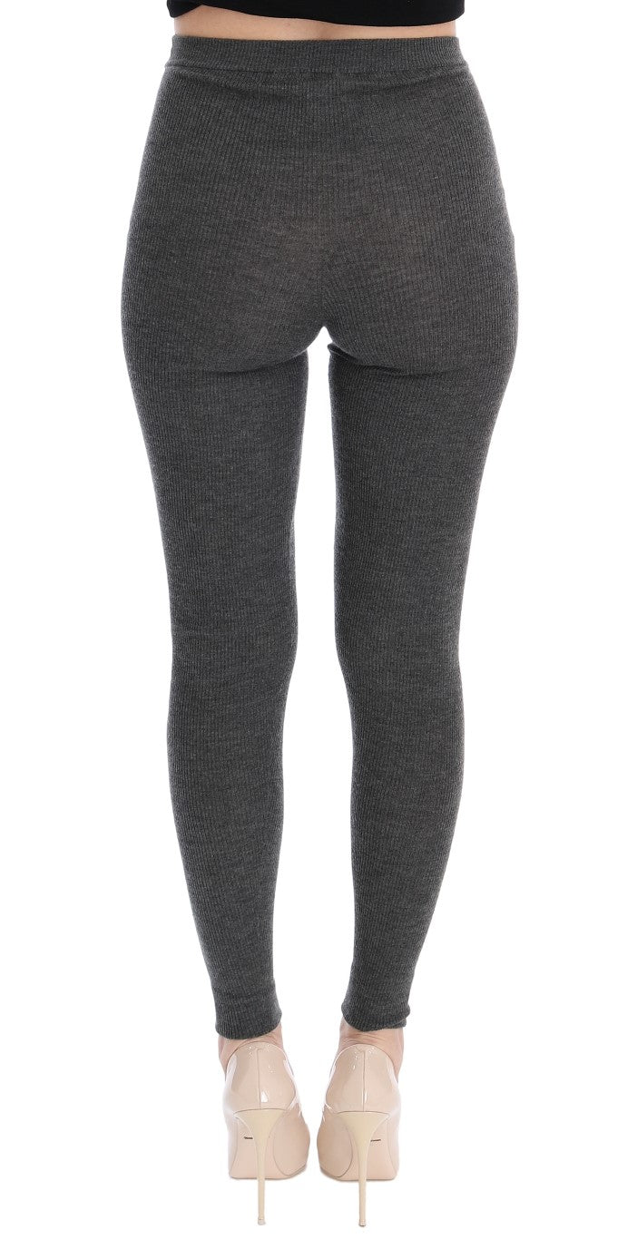 Dolce & Gabbana Gray Cashmere Stretch Tights | Regal Royce