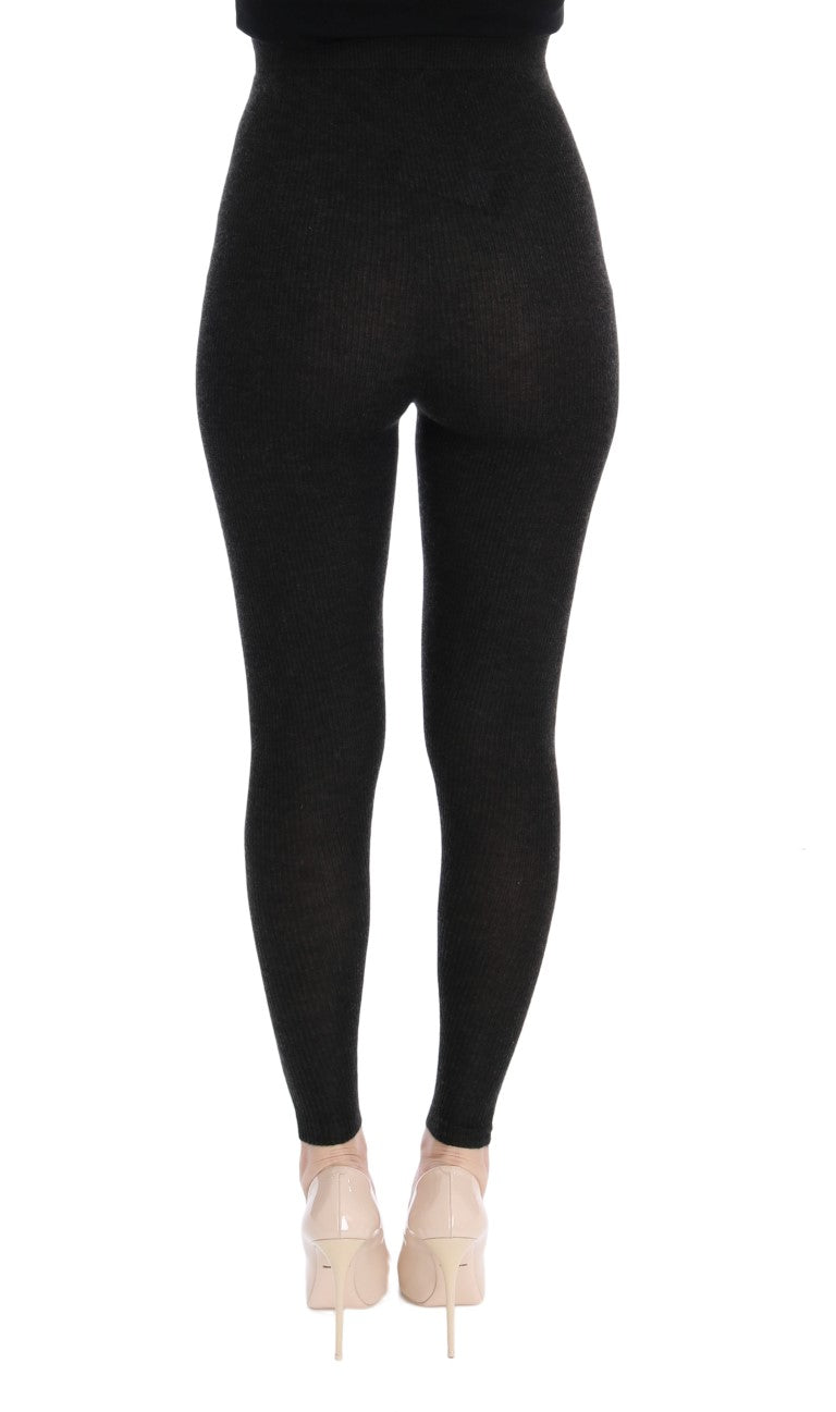 Dolce & Gabbana Gray Cashmere Stretch Tights | Regal Royce