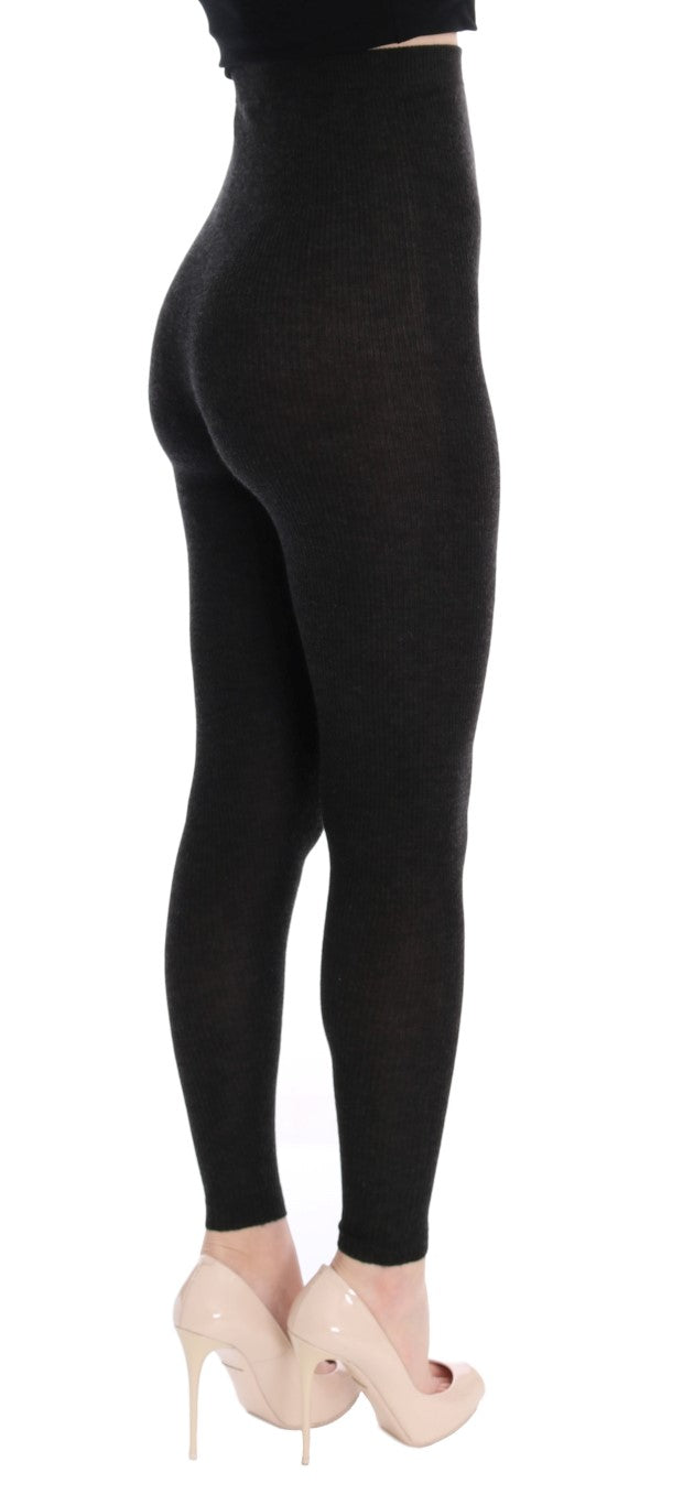Dolce & Gabbana Gray Cashmere Stretch Tights | Regal Royce