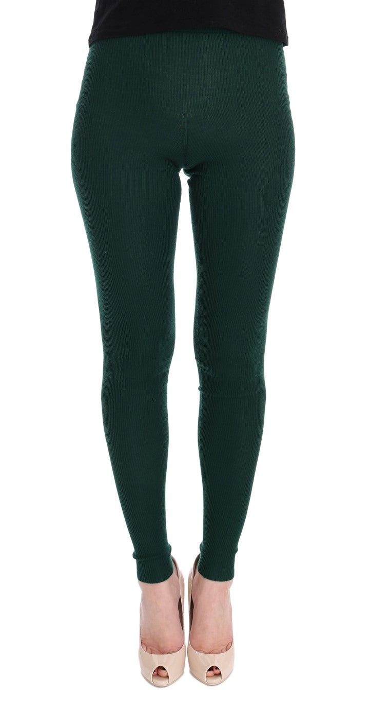 Dolce & Gabbana Green Cashmere Stretch Tights | Regal Royce