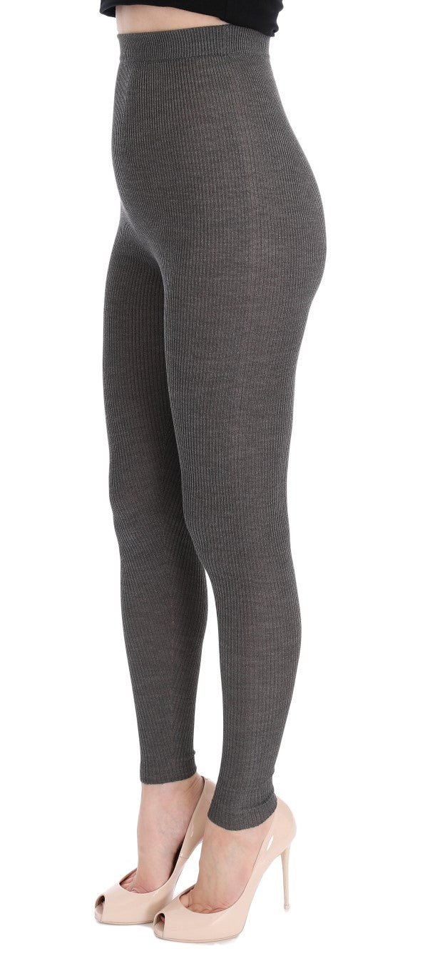 Dolce & Gabbana Gray Cashmere Stretch Tights | Regal Royce