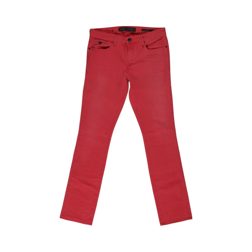 Guess Red Cotton Skinny Jeans | Regal Royce