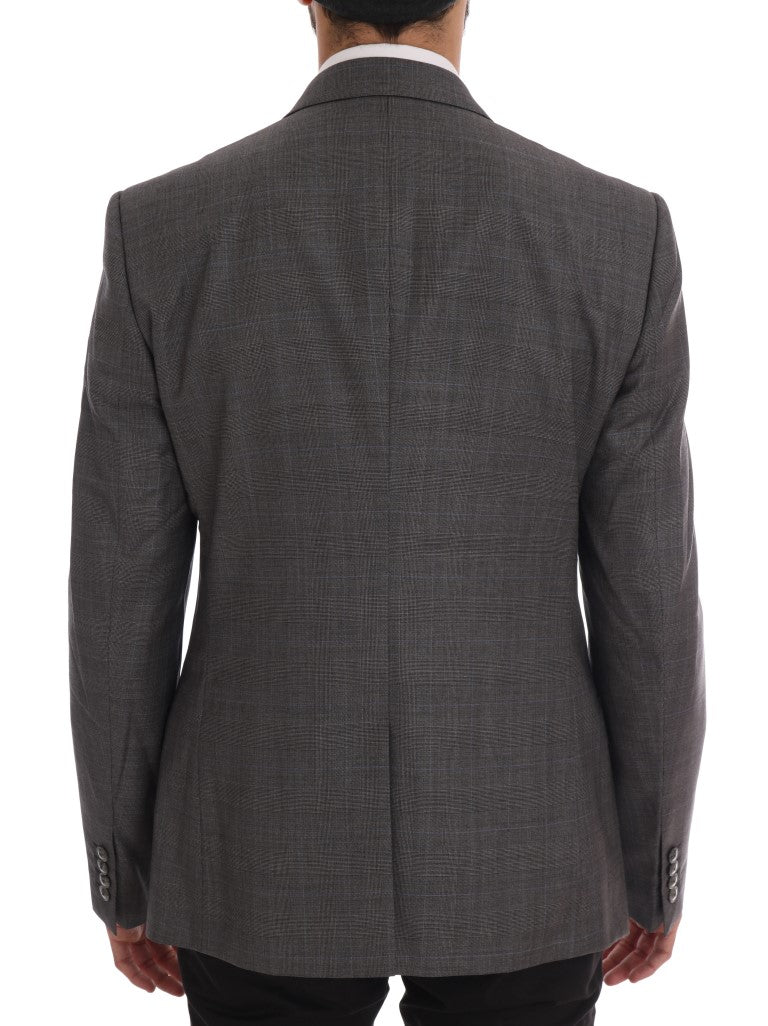 Dolce & Gabbana Gray Wool MARTINI Slim Blazer | Regal Royce