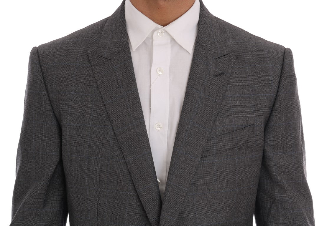Dolce & Gabbana Gray Wool MARTINI Slim Blazer | Regal Royce
