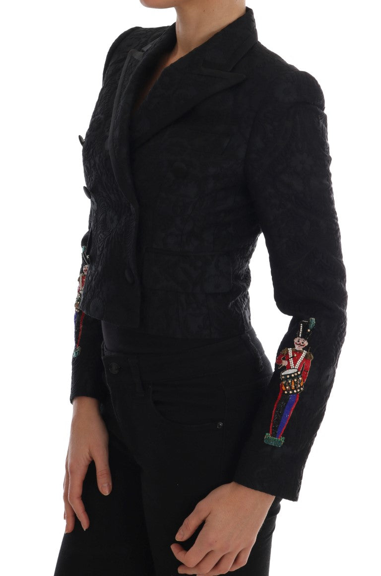 Dolce & Gabbana Black Brocade Blazer Jacket | Regal Royce