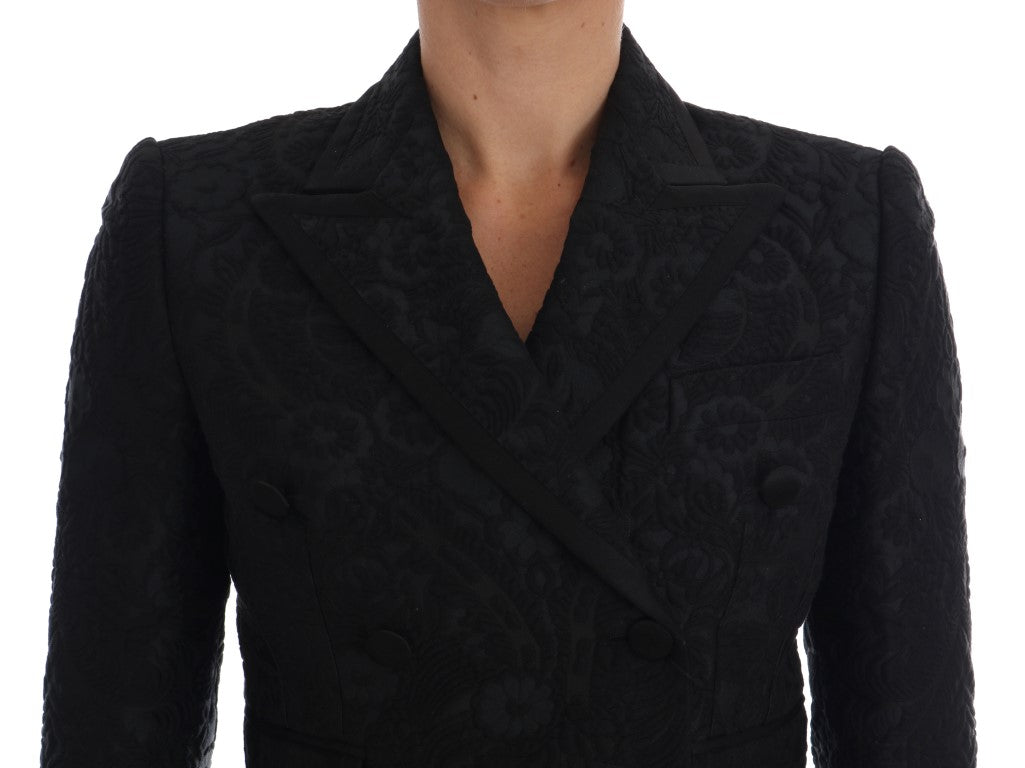 Dolce & Gabbana Black Brocade Blazer Jacket | Regal Royce