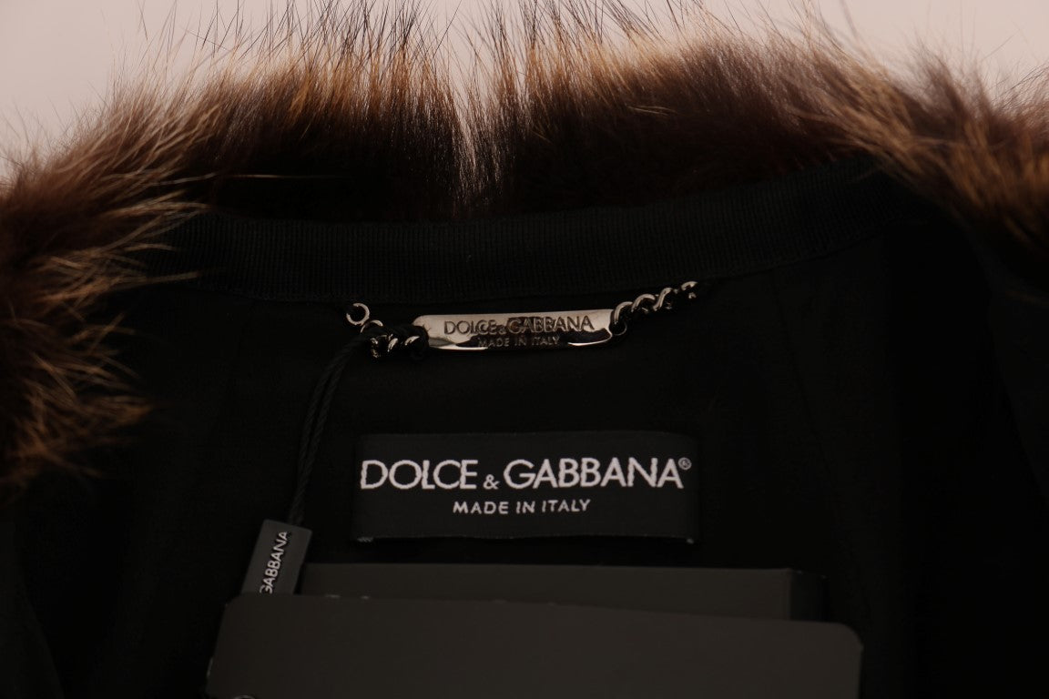 Dolce & Gabbana Brown Raccoon Fur Coat Jacket | Regal Royce