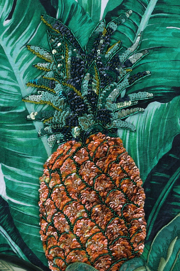 Dolce & Gabbana Pineapple Banana Sequins Crewneck Sweater | Regal Royce