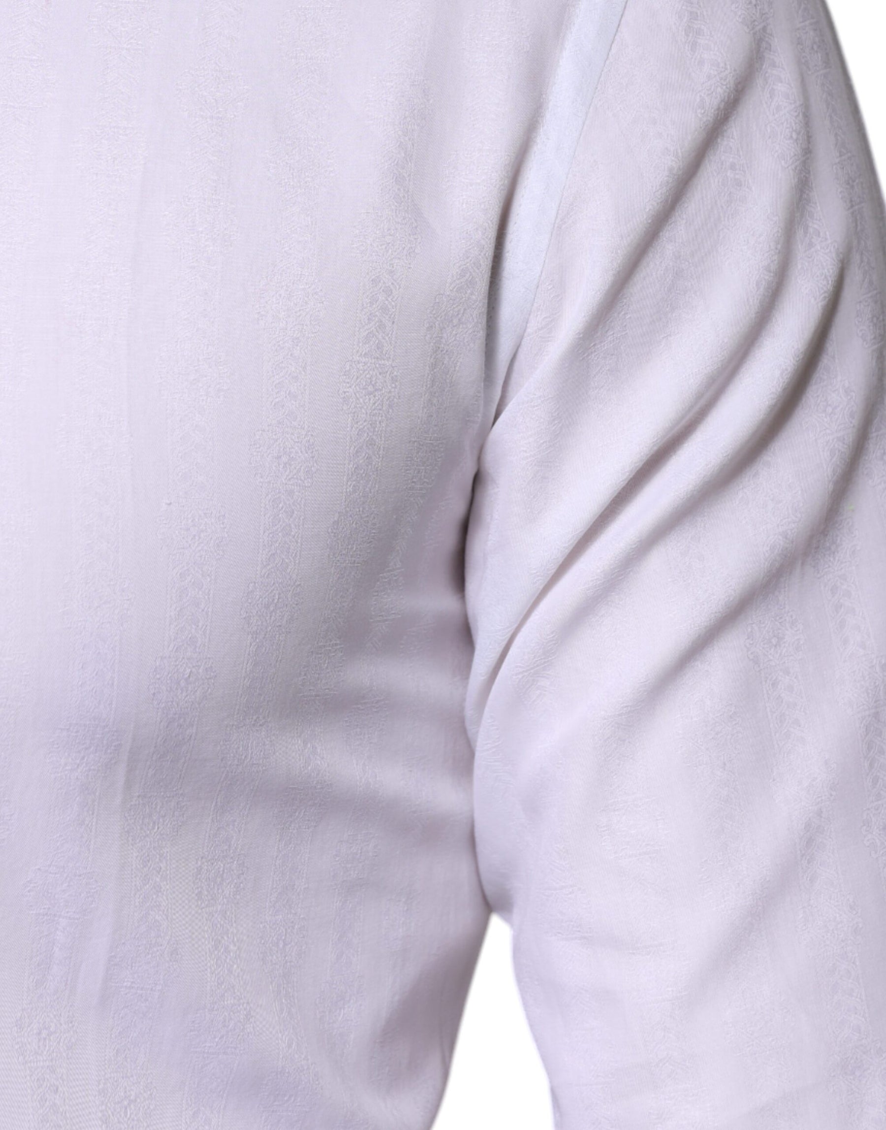 Dolce & Gabbana White Cotton Formal Men GOLD Dress Shirt | Regal Royce