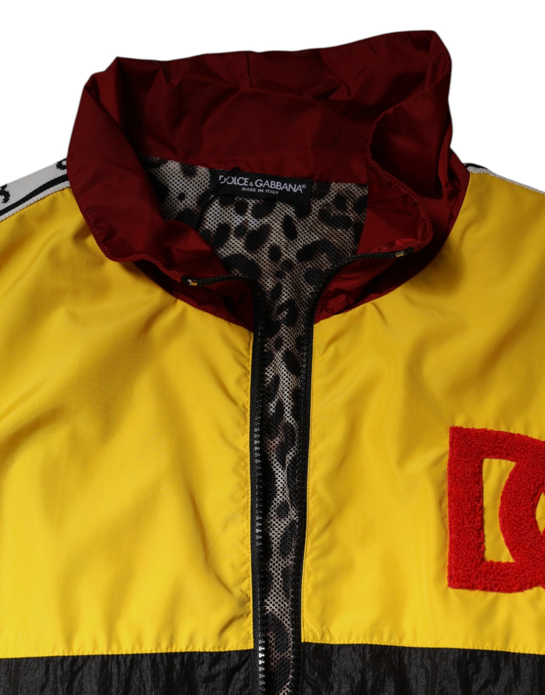 Dolce & Gabbana Multicolor Patchwork Men Full Zip Sweater | Regal Royce