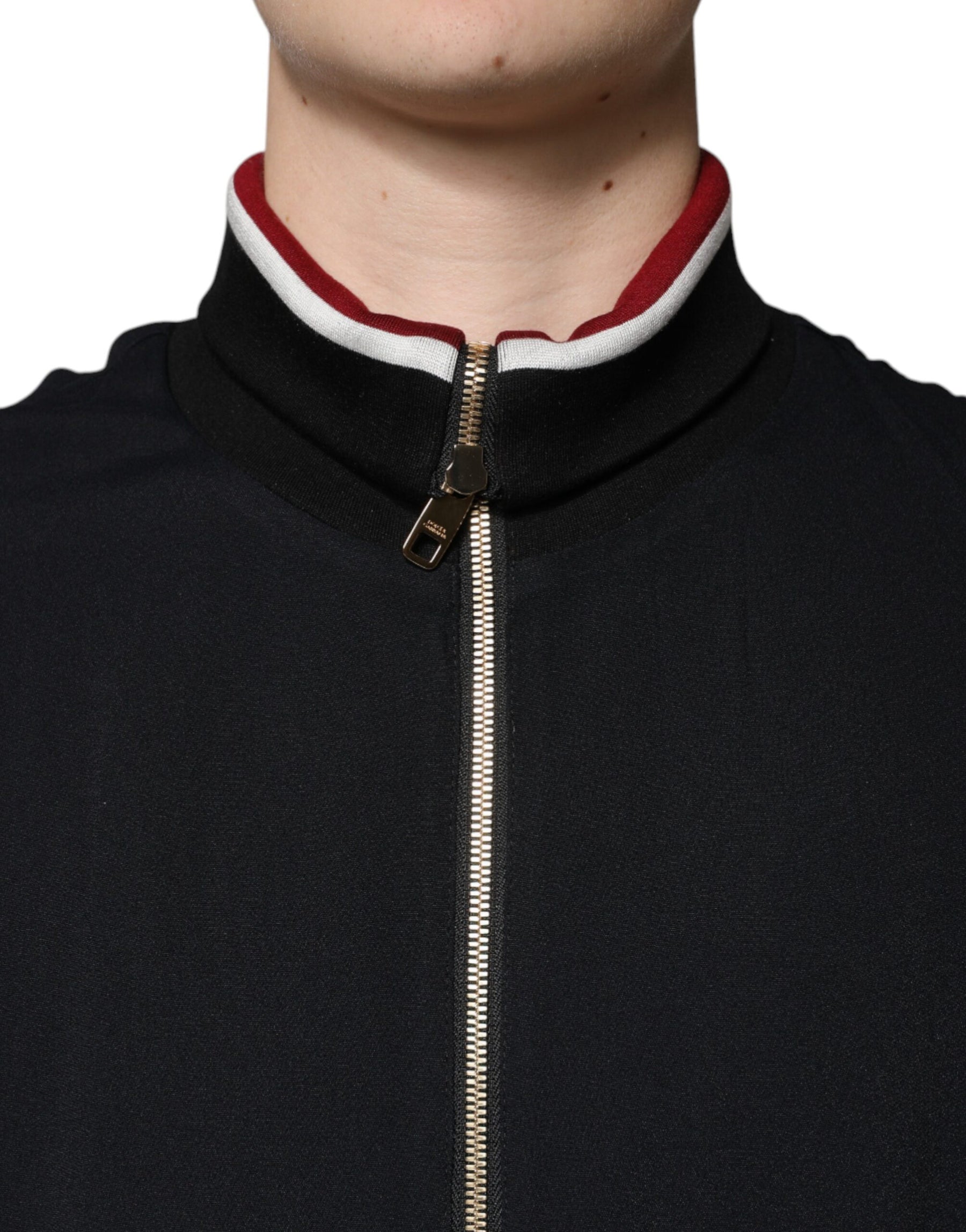 Dolce & Gabbana Black DG King Full Zip Sweatshirt Sweater | Regal Royce