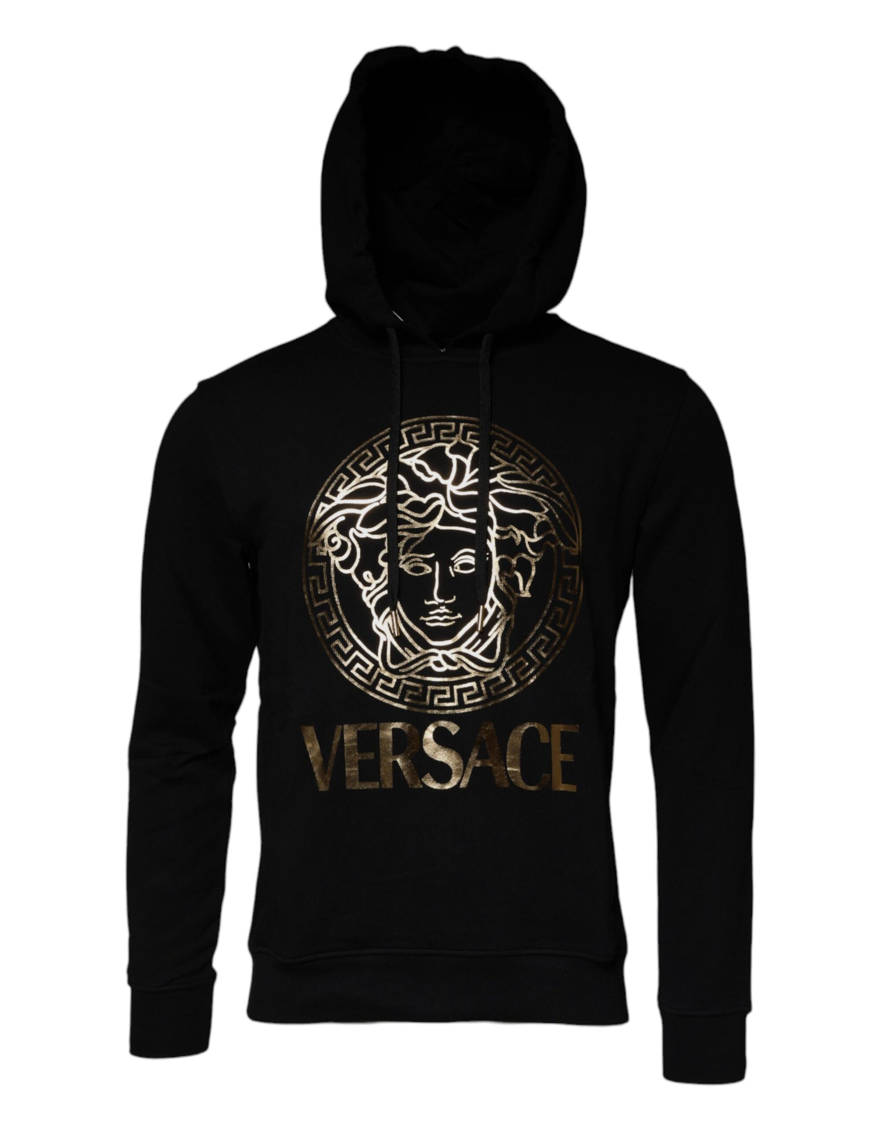 Versace Black Medusa Cotton Hoodie Pullover Sweatshirt Sweater | Regal Royce