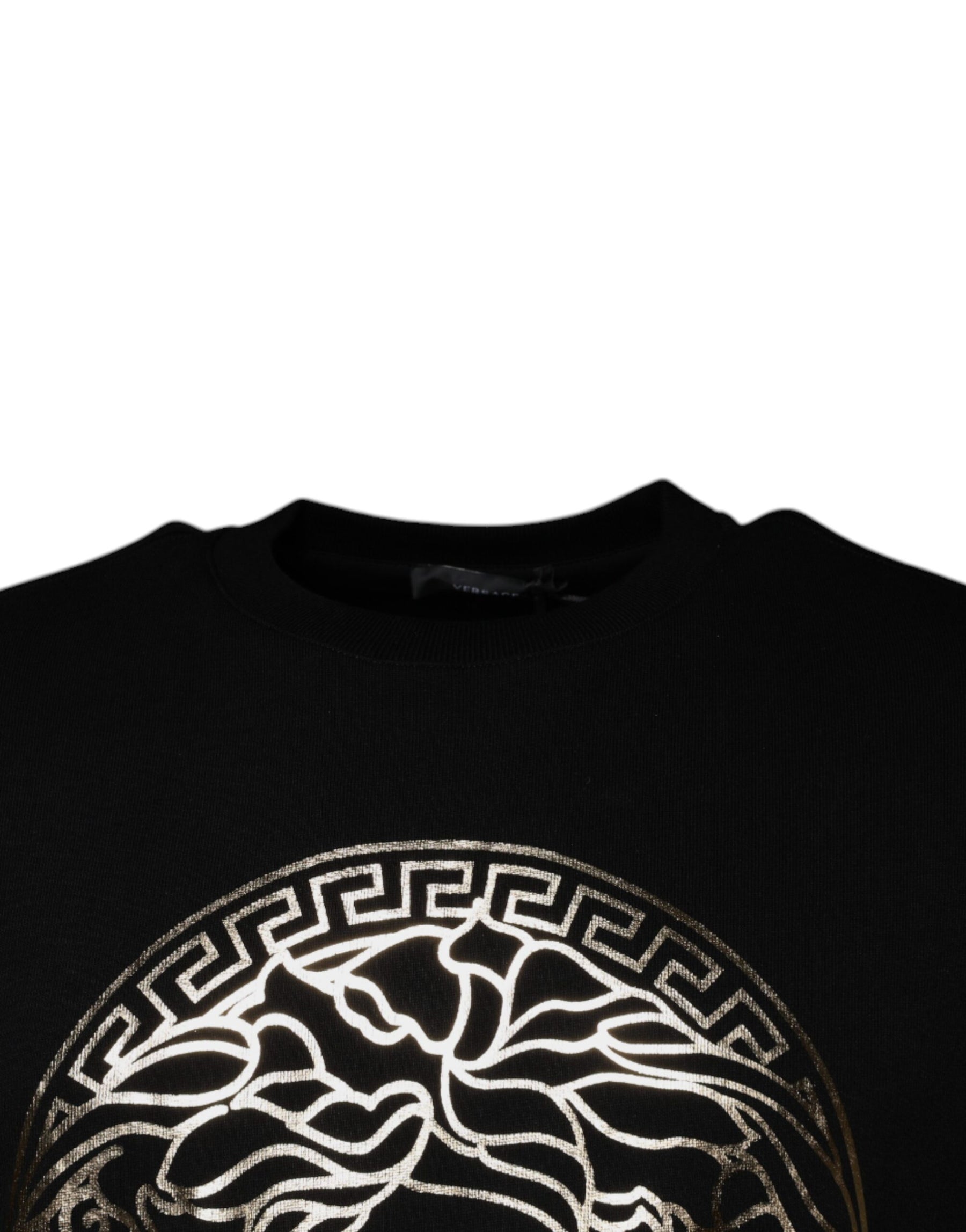 Versace Black Medusa Fleece Men Crew Neck Sweatshirt Sweater | Regal Royce