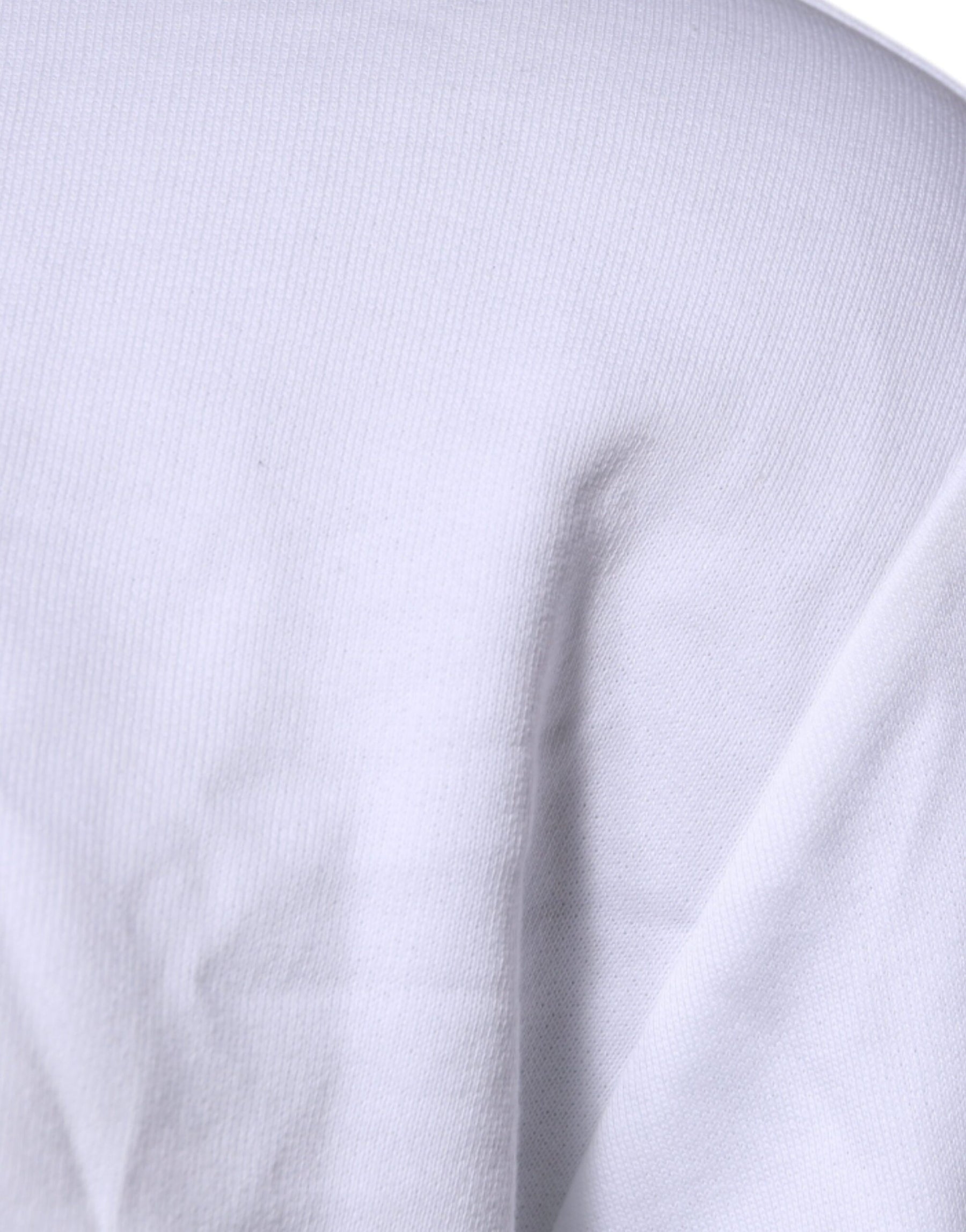 Versace White Medusa Embroidery Crew Neck Pullover Sweater | Regal Royce