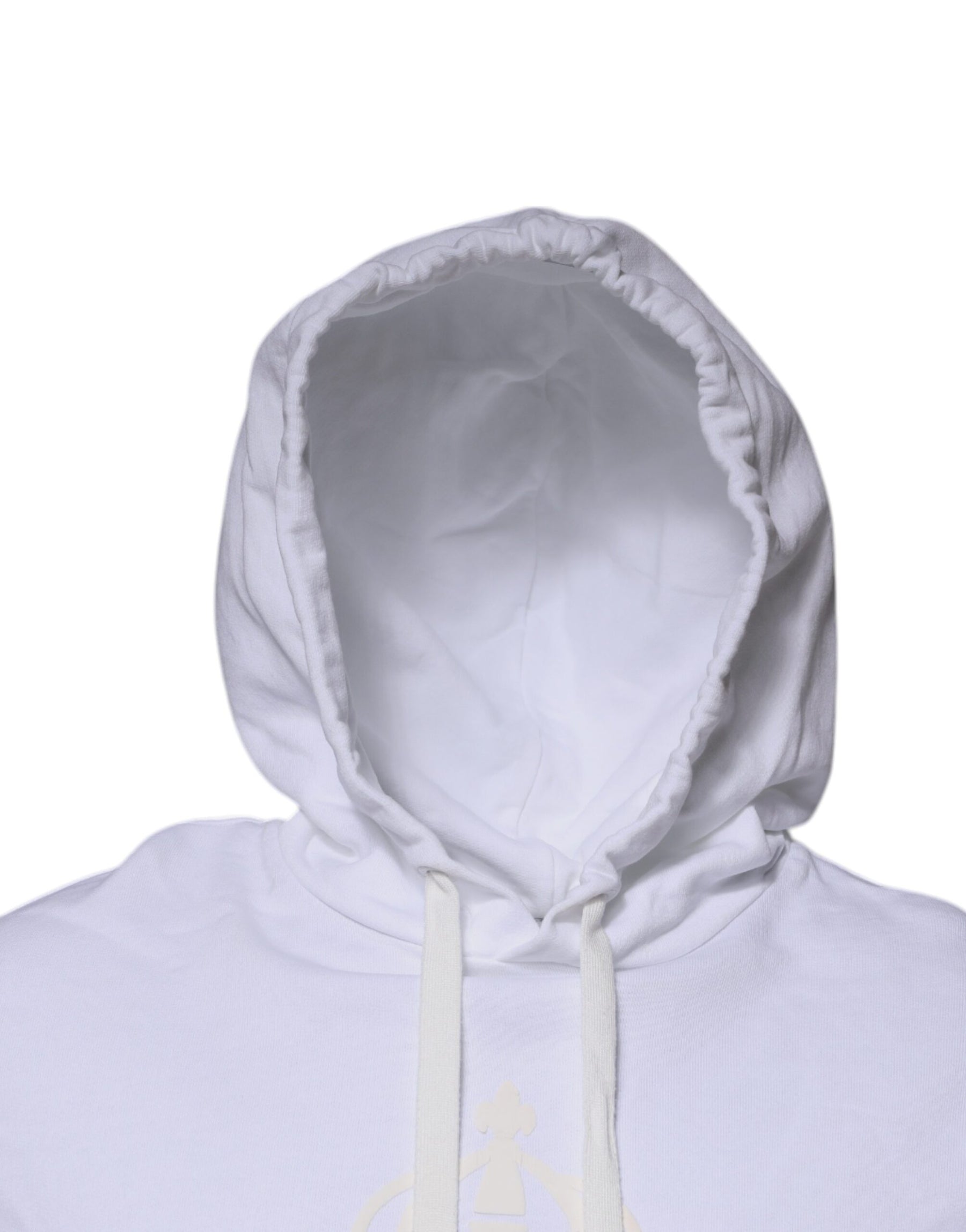 Dolce & Gabbana White Logo Hooded Pullover Sweatshirt Sweater | Regal Royce