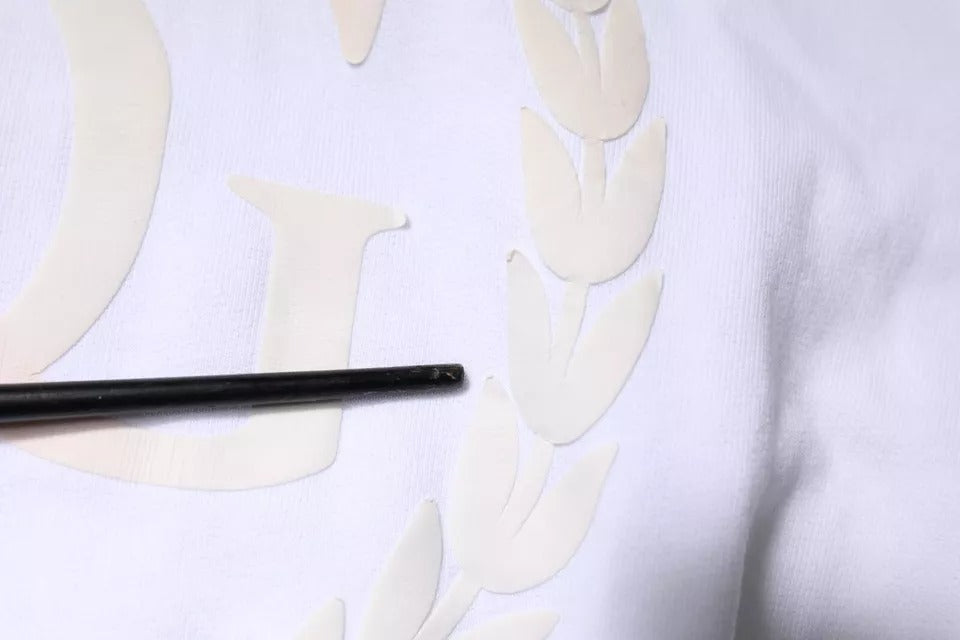 Dolce & Gabbana White Logo Hooded Pullover Sweatshirt Sweater | Regal Royce