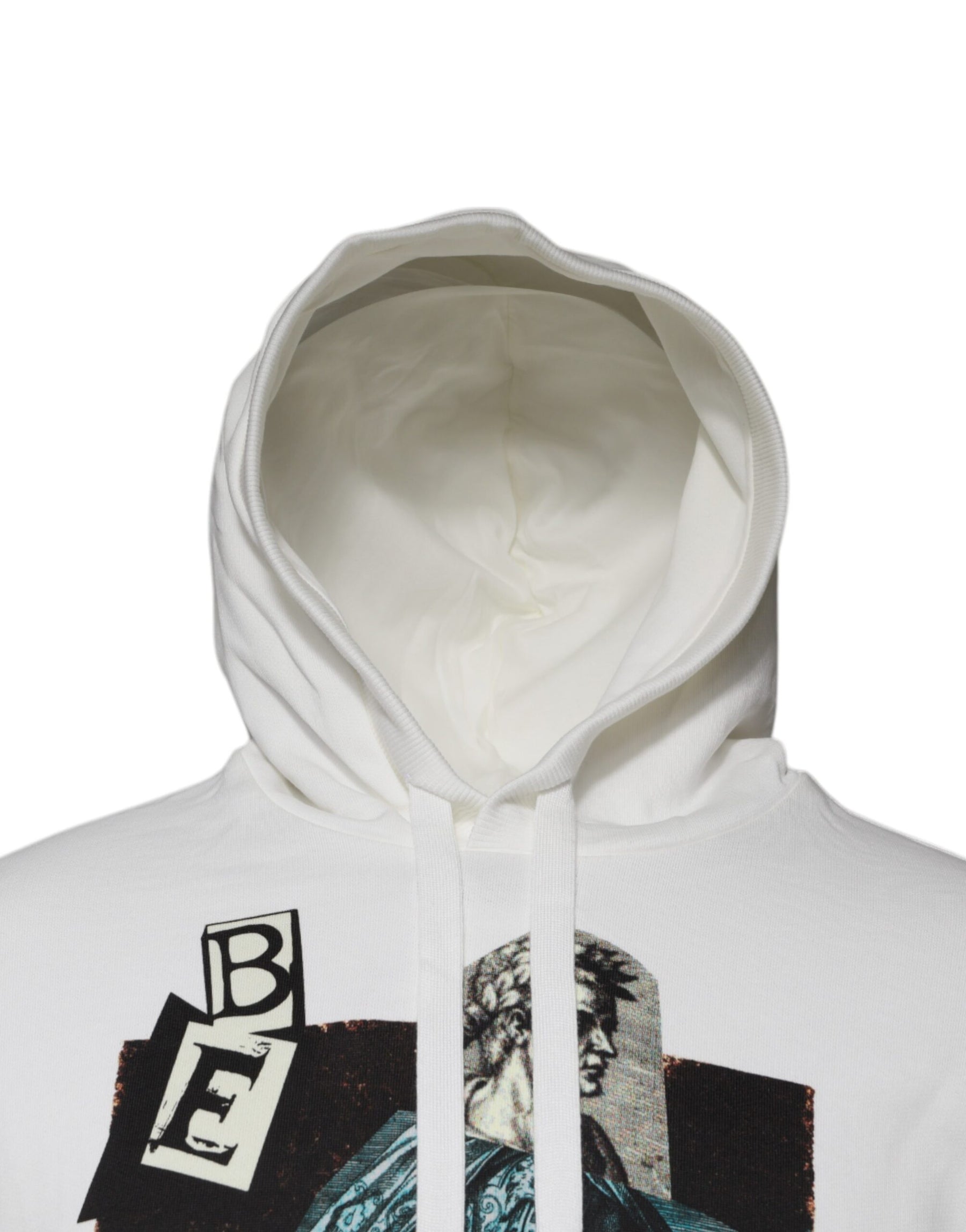Dolce & Gabbana White Caesar Cotton Hooded Pullover Sweater | Regal Royce