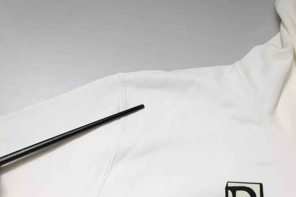 Dolce & Gabbana White Caesar Cotton Hooded Pullover Sweater | Regal Royce