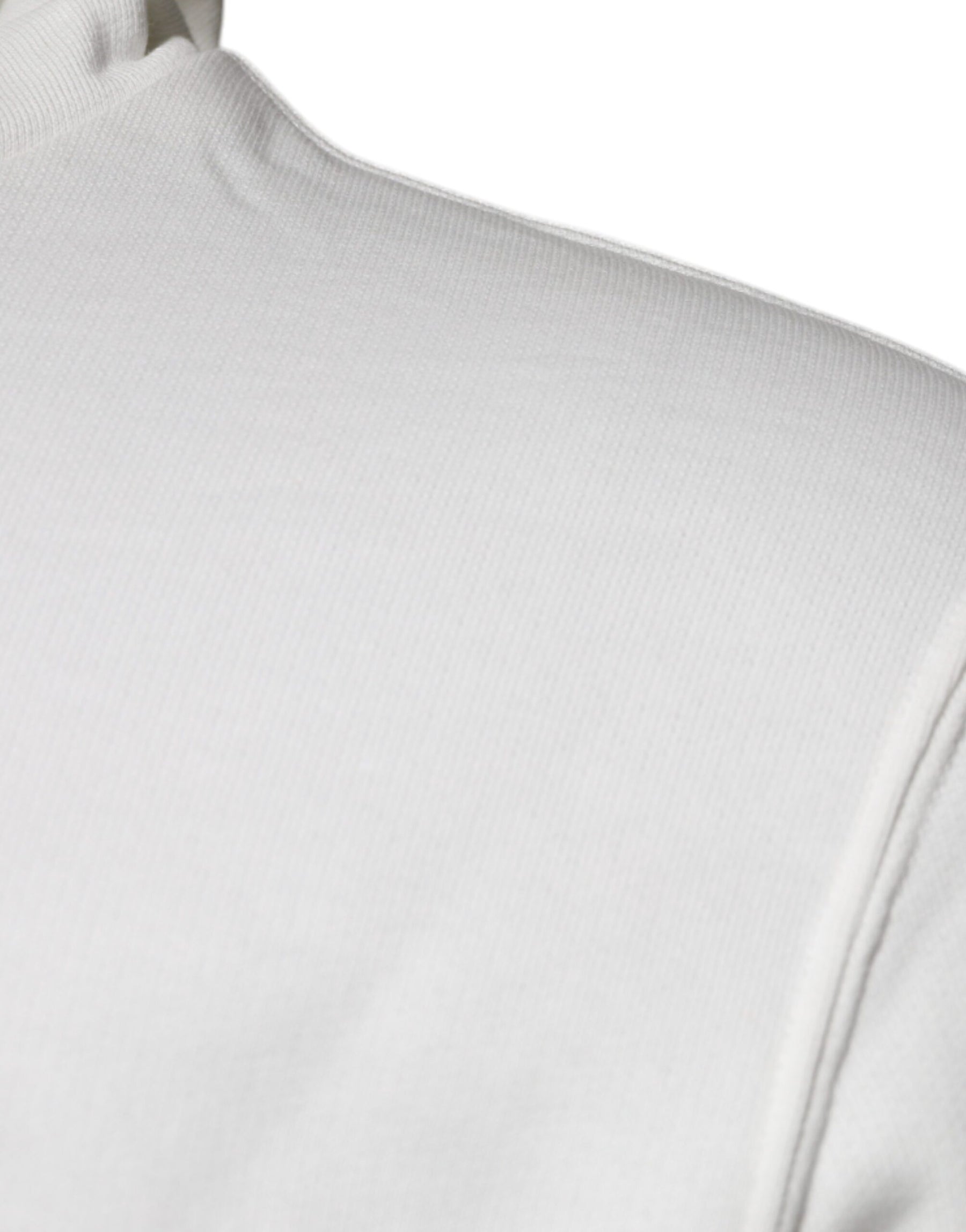 Dolce & Gabbana White Caesar Cotton Hooded Pullover Sweater | Regal Royce