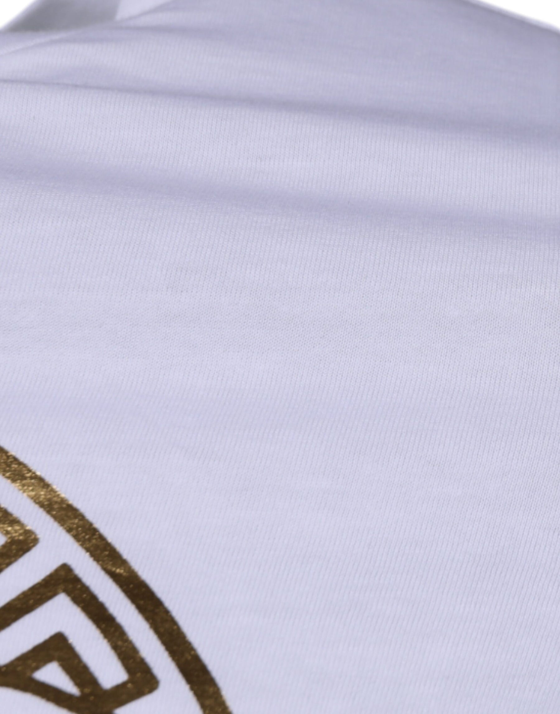 Versace White Medusa Print Cotton Crew Neck T-shirt | Regal Royce