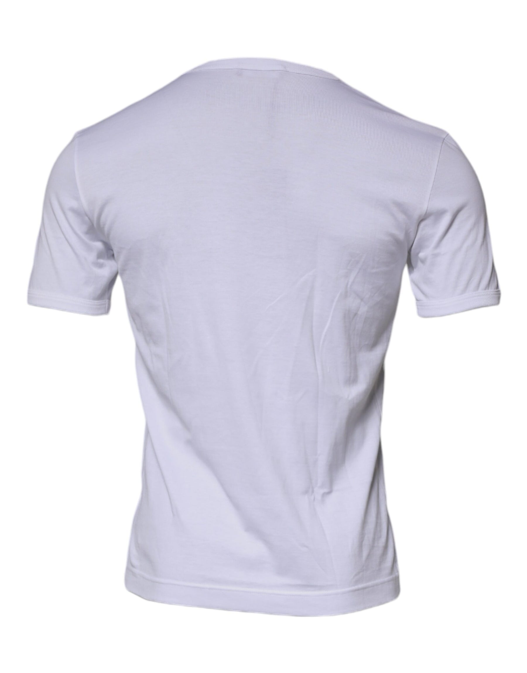 Dolce & Gabbana White Panda King Cotton Crew Neck T-shirt | Regal Royce