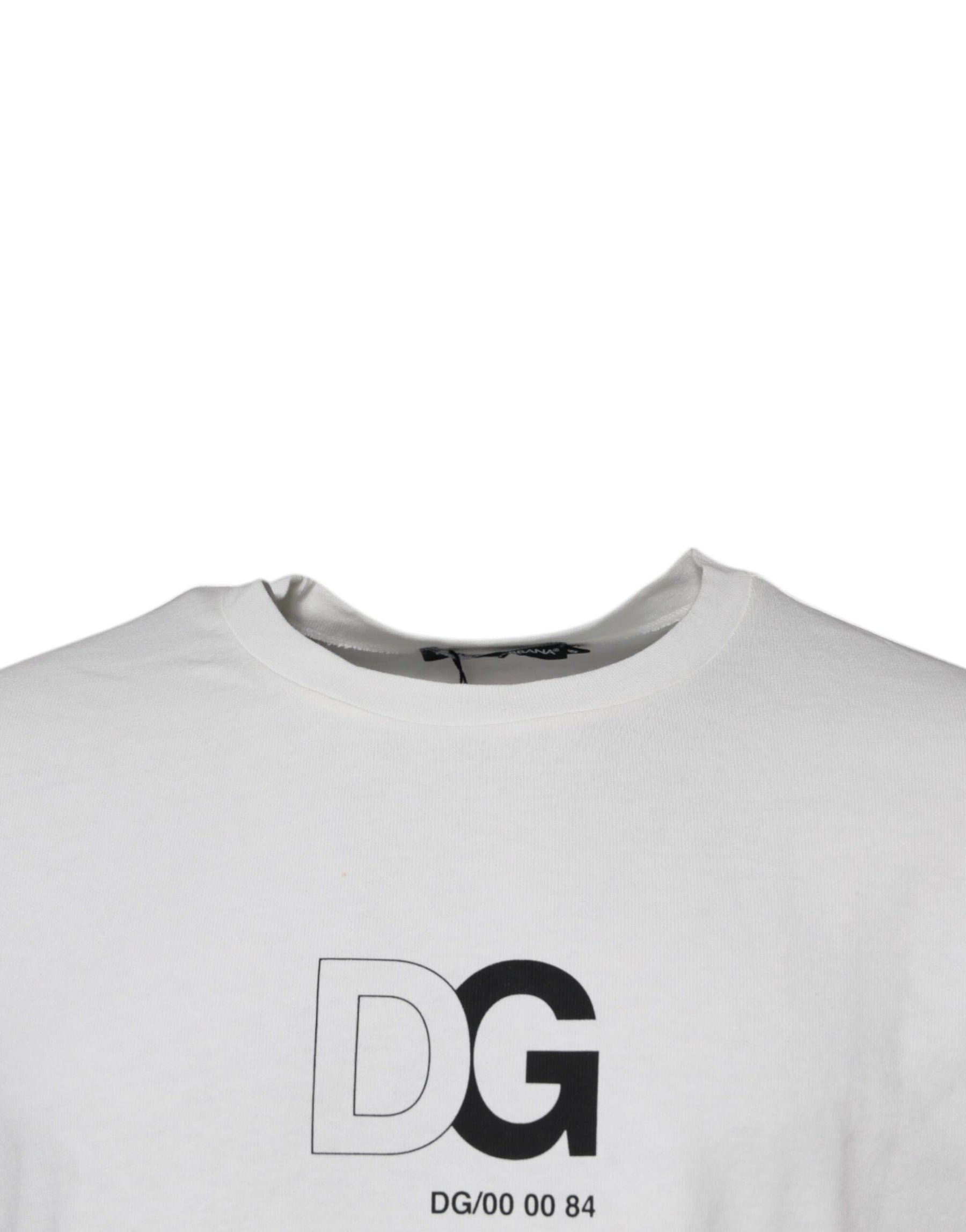 Dolce & Gabbana White DG Logo Crew Neck Short Sleeves T-shirt | Regal Royce