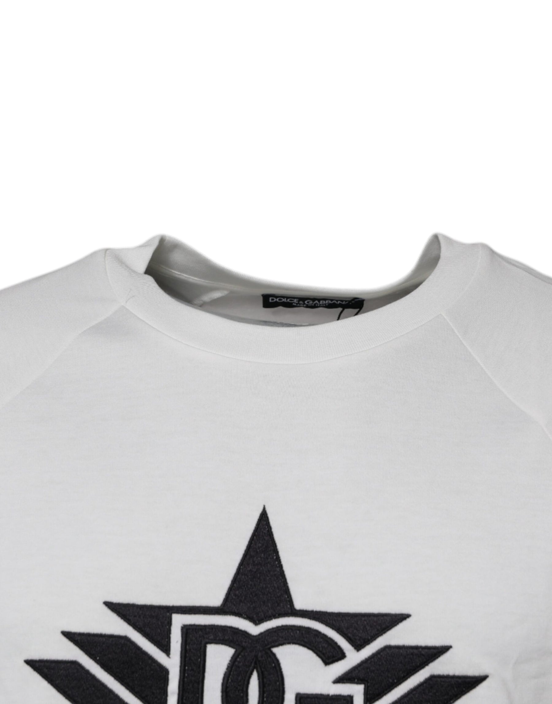 Dolce & Gabbana White DG Sport Crew Neck Short Sleeve T-shirt | Regal Royce