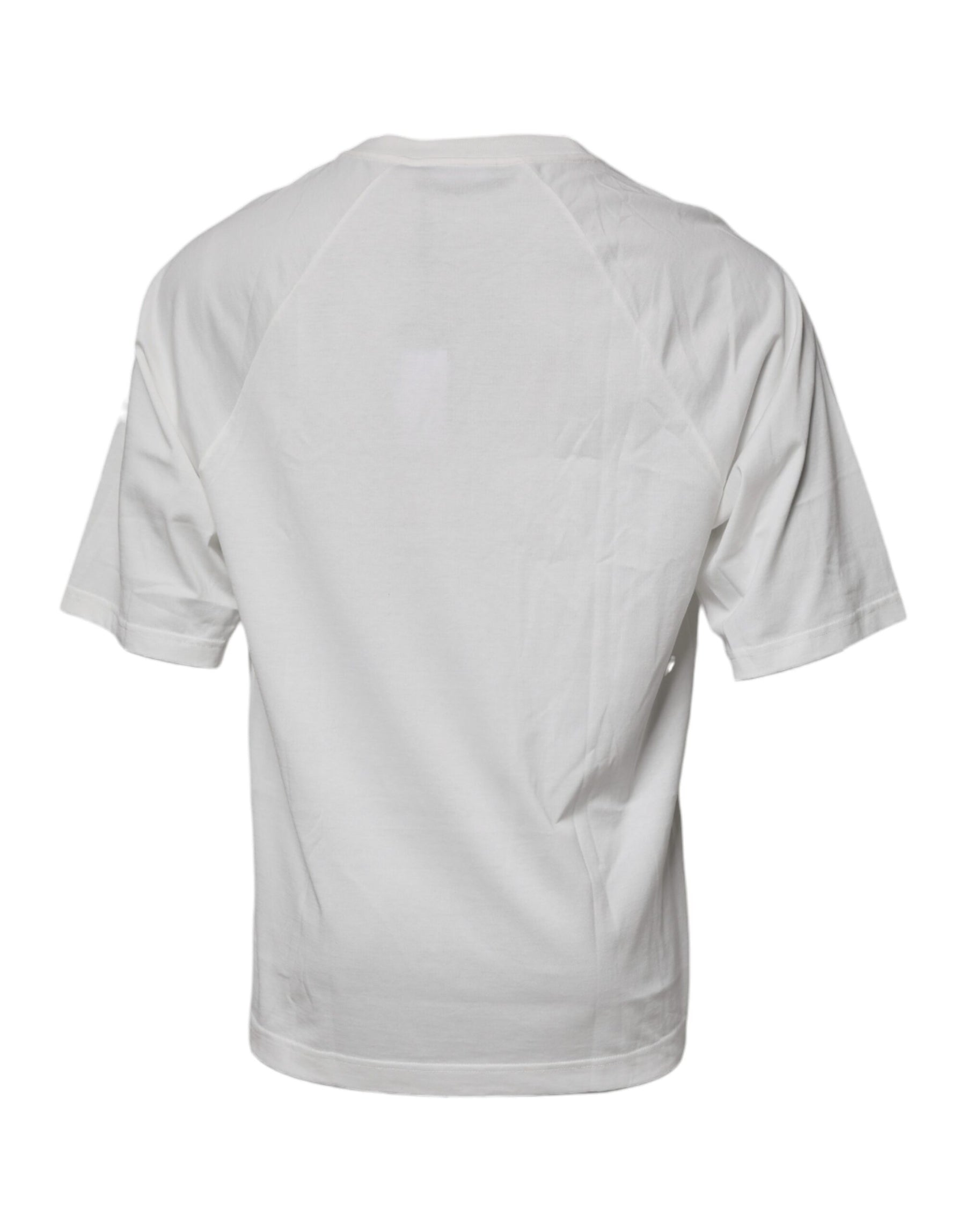 Dolce & Gabbana White DG Sport Crew Neck Short Sleeve T-shirt | Regal Royce