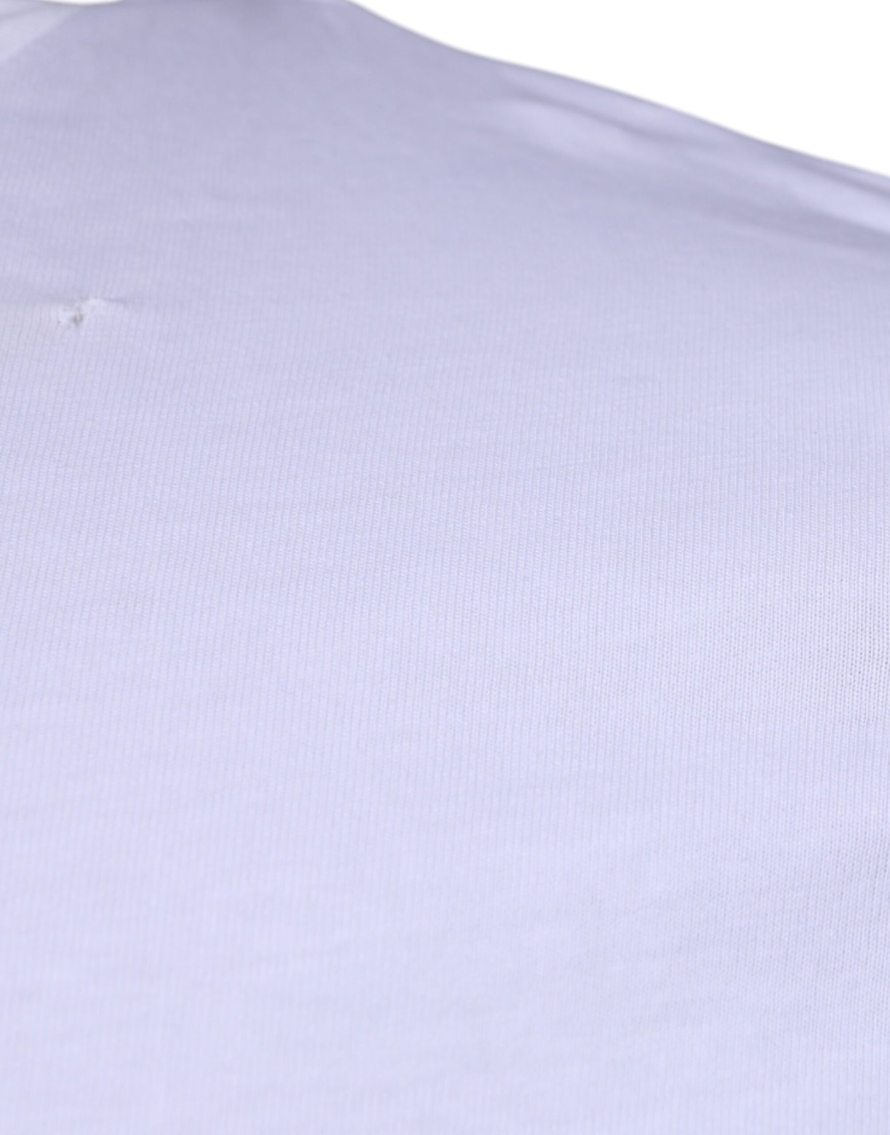 Dolce & Gabbana White DG Logo Cotton Crew Neck T-shirt | Regal Royce