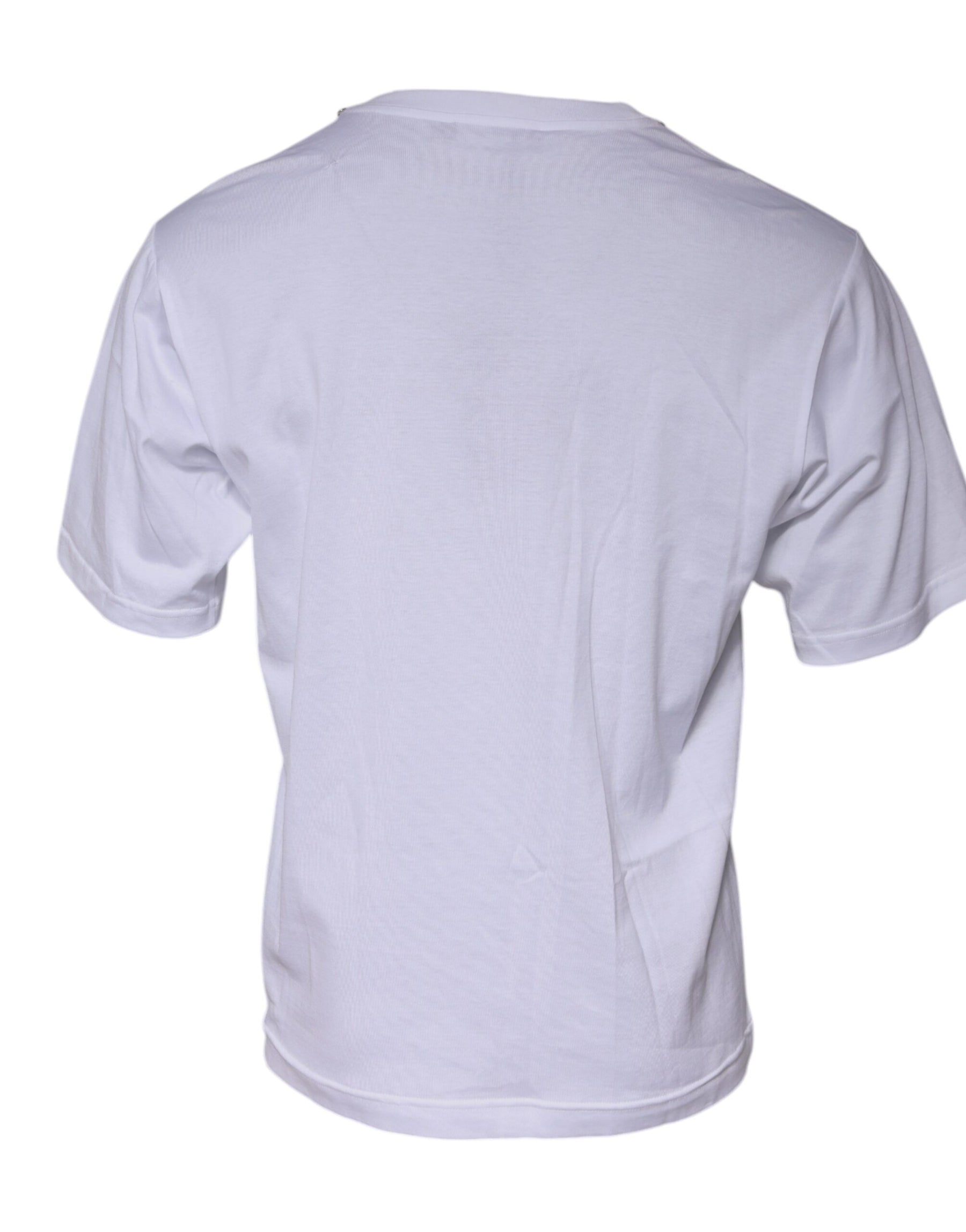Dolce & Gabbana White DG Logo Crew Neck Short Sleeve T-shirt | Regal Royce