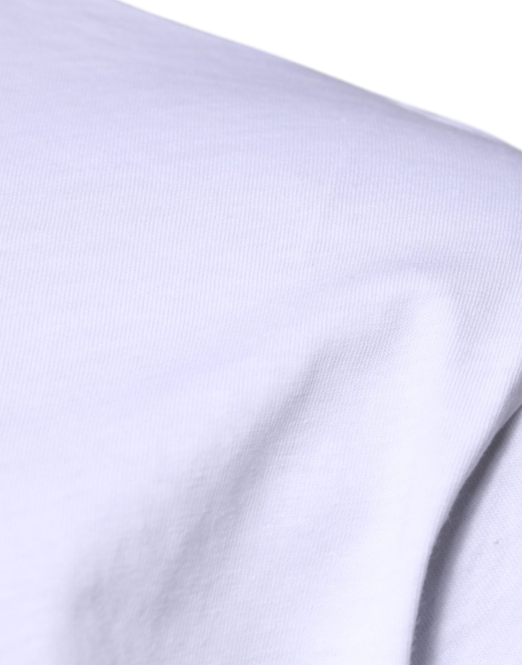 Dolce & Gabbana White DG Logo Cotton Crew Neck T-shirt | Regal Royce