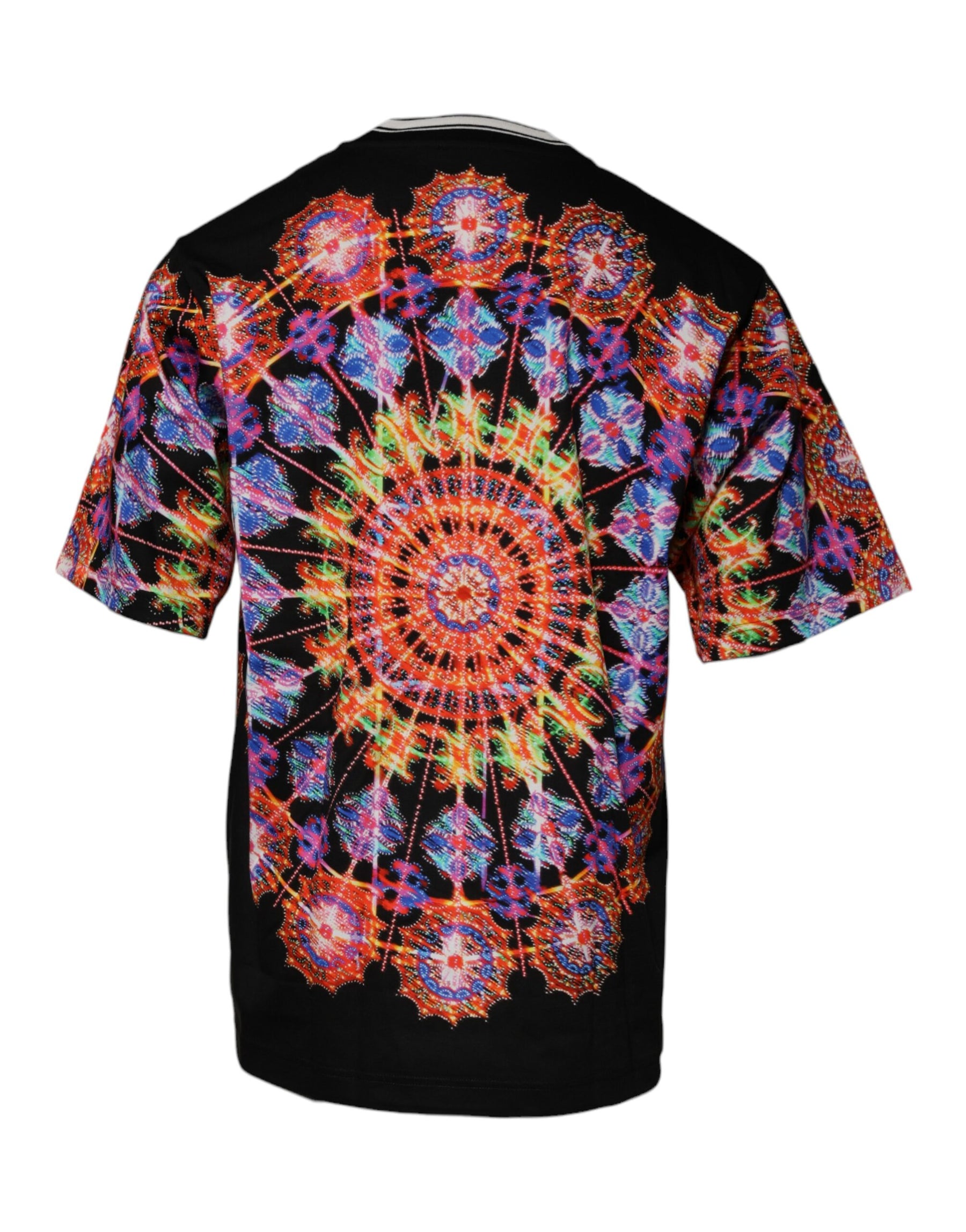 Dolce & Gabbana Multicolor Kaleidoscope Men Short Sleeves T-shirt | Regal Royce