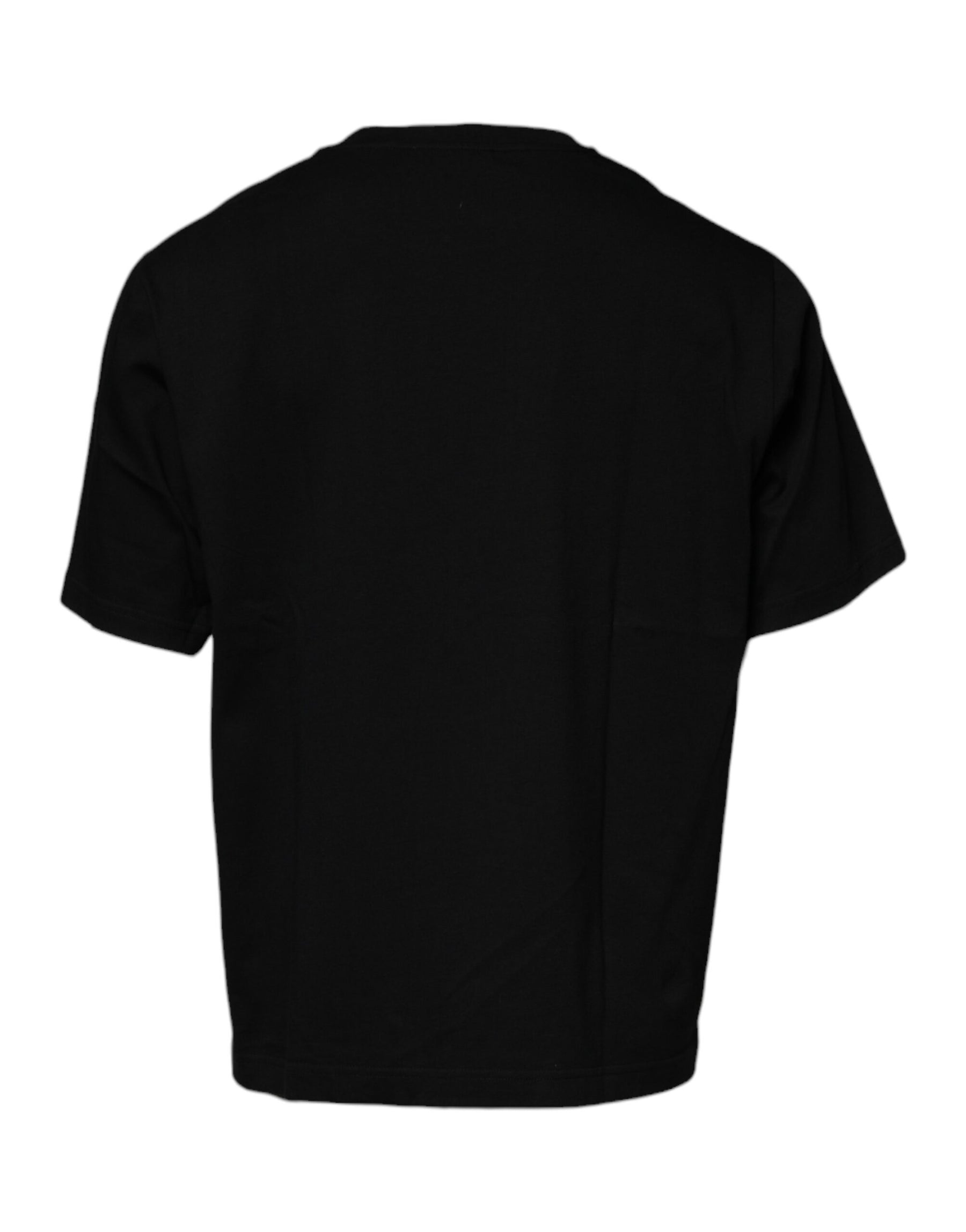 Dolce & Gabbana Black Crew Neck Short Sleeve T-shirt | Regal Royce