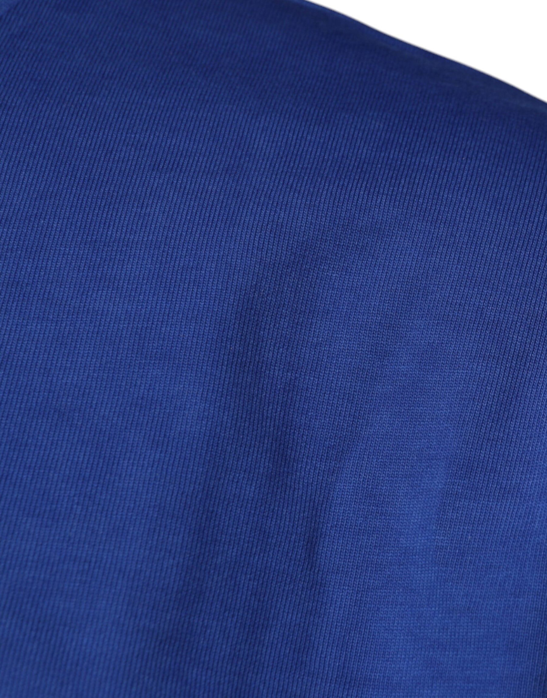 Dolce & Gabbana Blue Graphic Print Cotton Crew Neck T-shirt | Regal Royce
