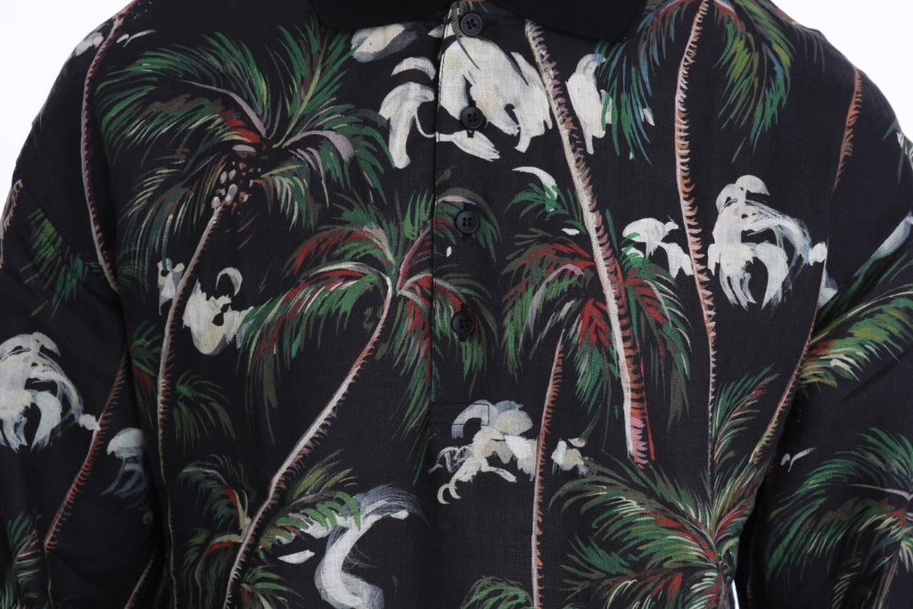 Dolce & Gabbana Black Volcano Sicily Short Sleeve T-Shirt