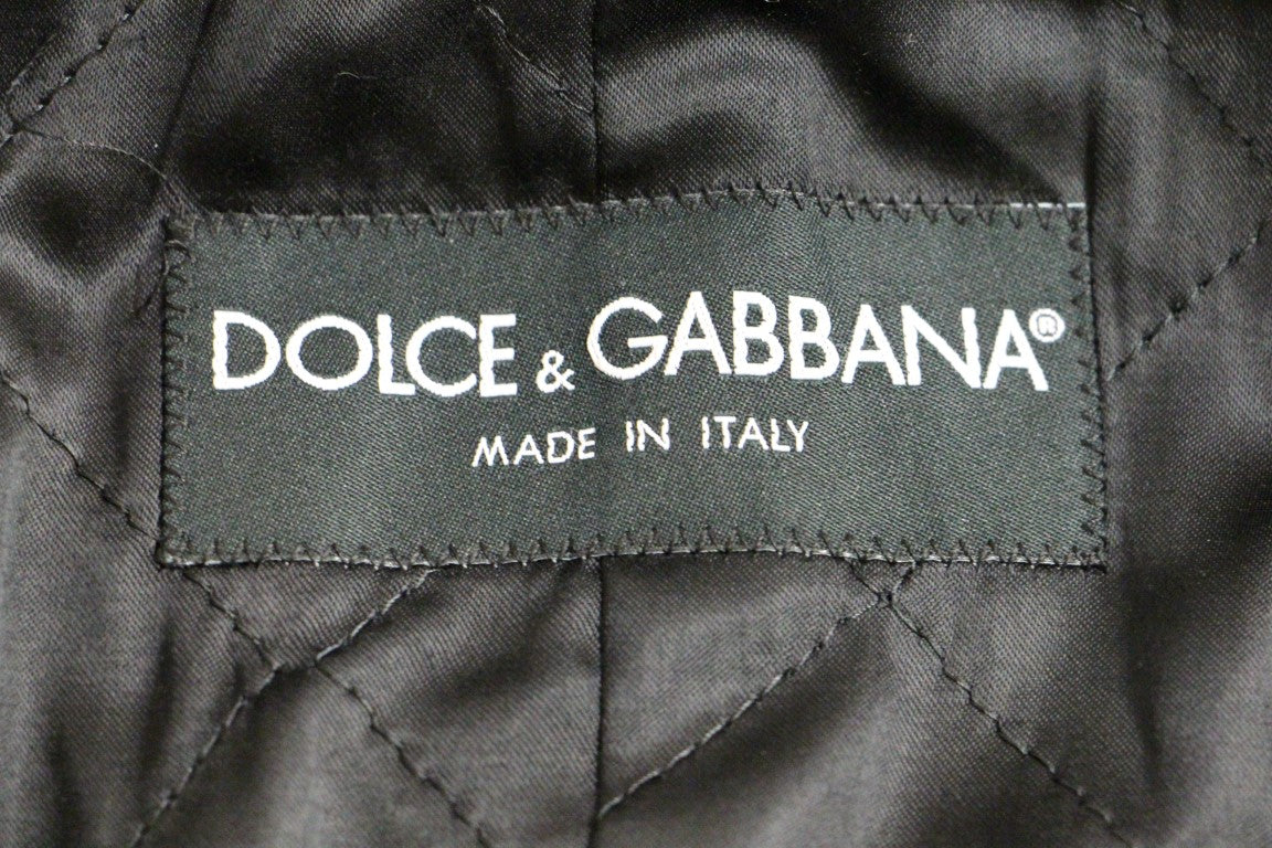 Dolce & Gabbana Gray Double Breasted Coat Jacket | Regal Royce